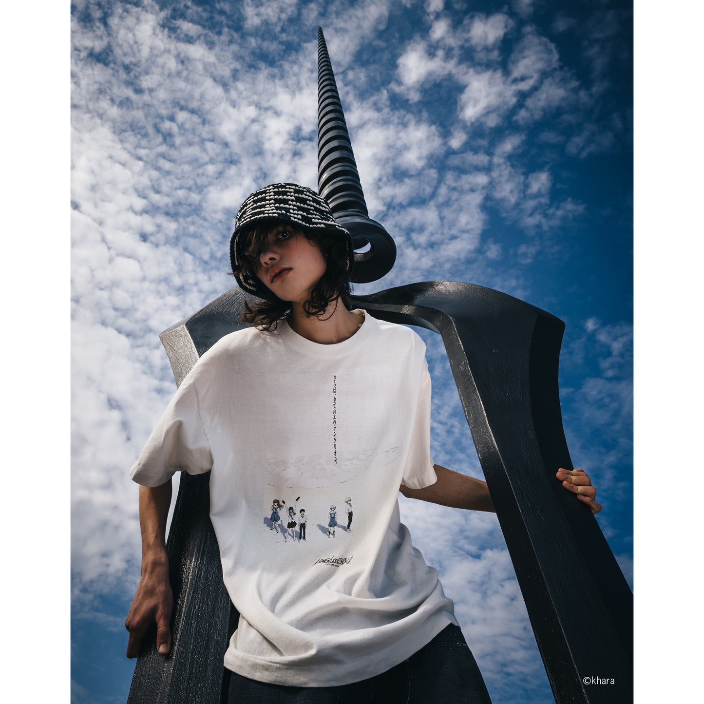 SAINT Mxxxxxx x EVENGELION x GEEKS RULE EV-SS TEE / WHITE