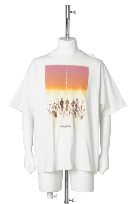 SAINT Mxxxxxx x EVENGELION x GEEKS RULE EV-SS TEE / ORANGE/WHITE