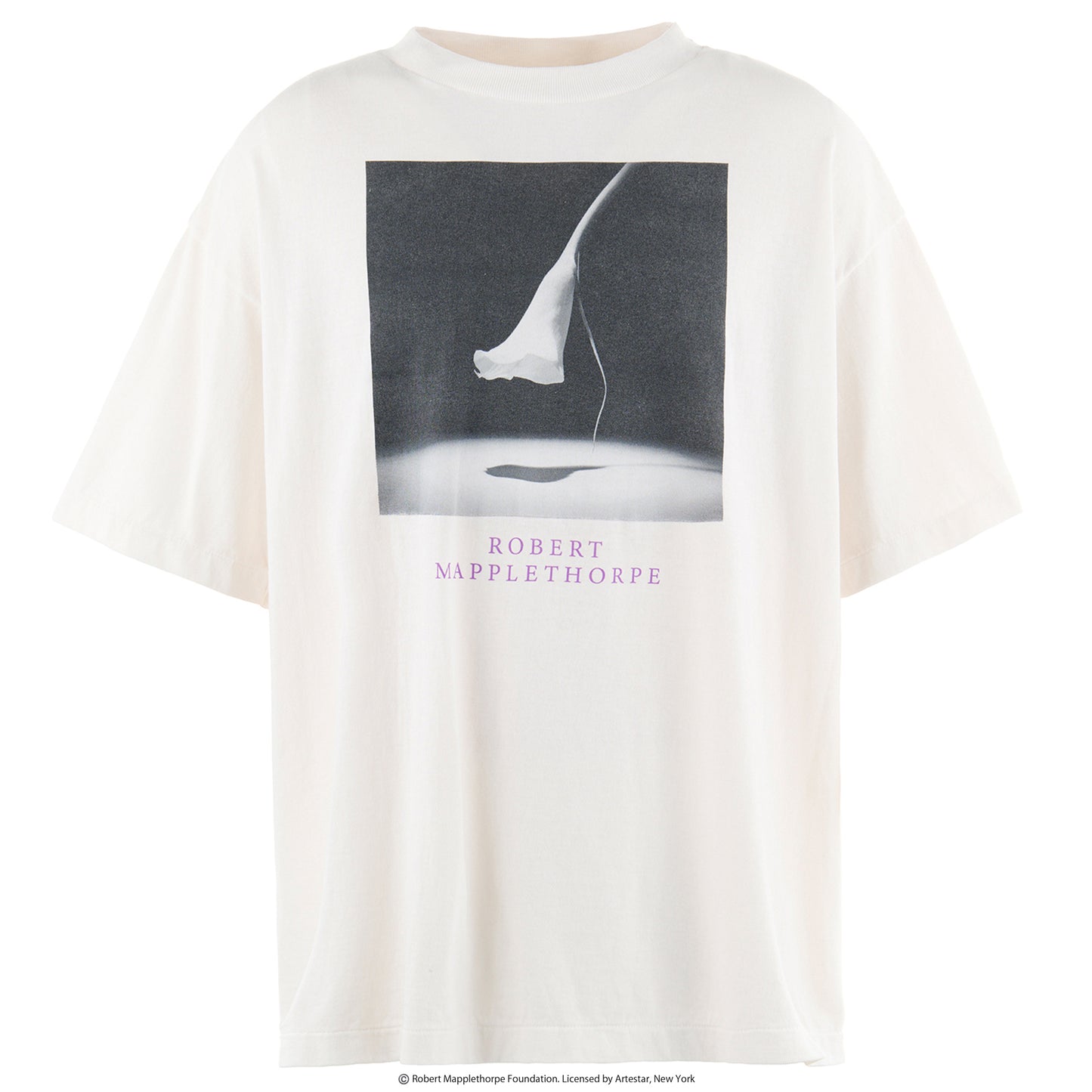 SAINT Mxxxxxx x Rober Mapplethorpe MT_SS TEE/CALLA LILY / WHITE