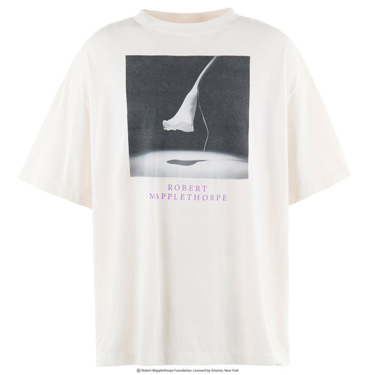 SAINT Mxxxxxx x Rober Mapplethorpe MT_SS TEE/CALLA LILY / WHITE
