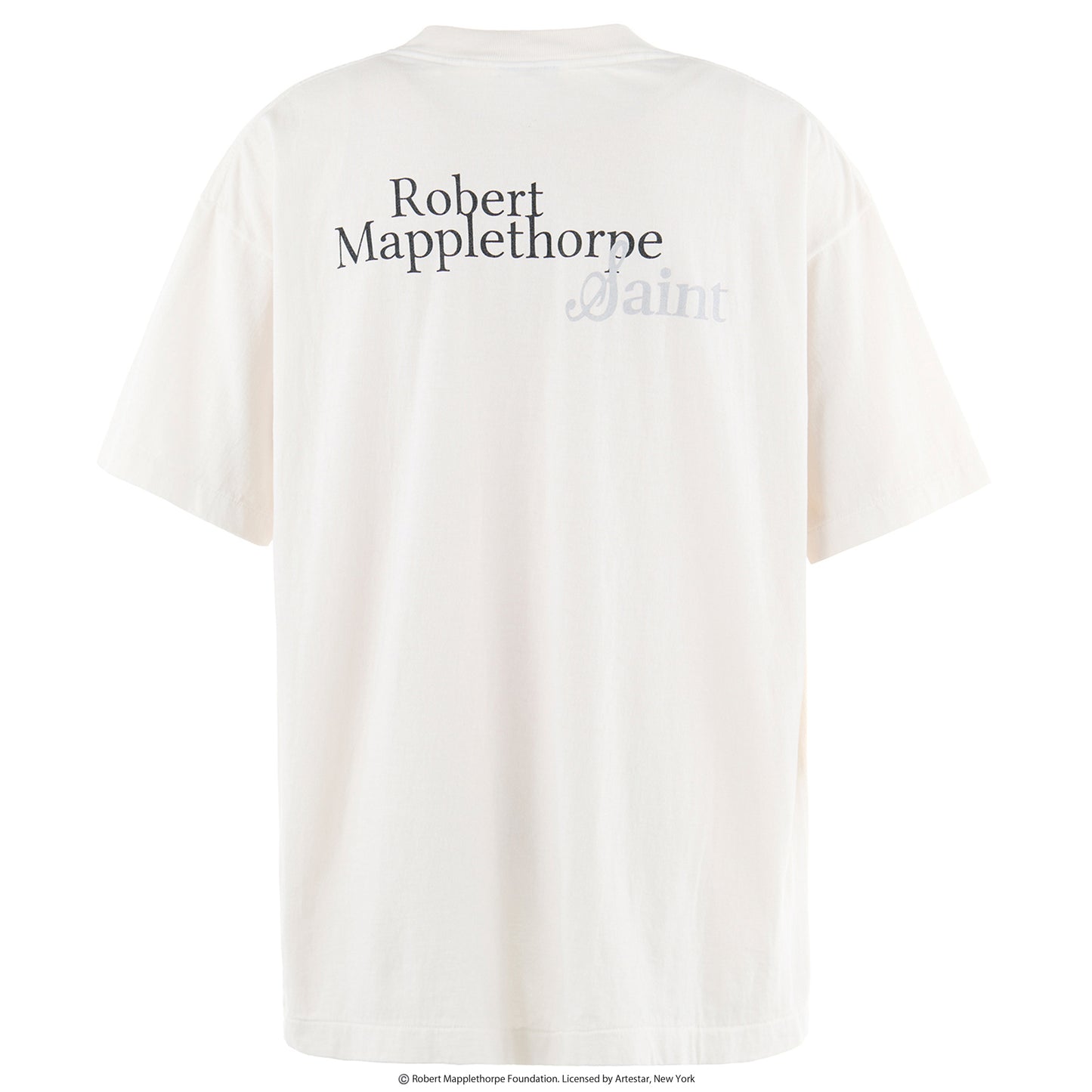 SAINT Mxxxxxx x Rober Mapplethorpe MT_SS TEE/PICTURES / WHITE