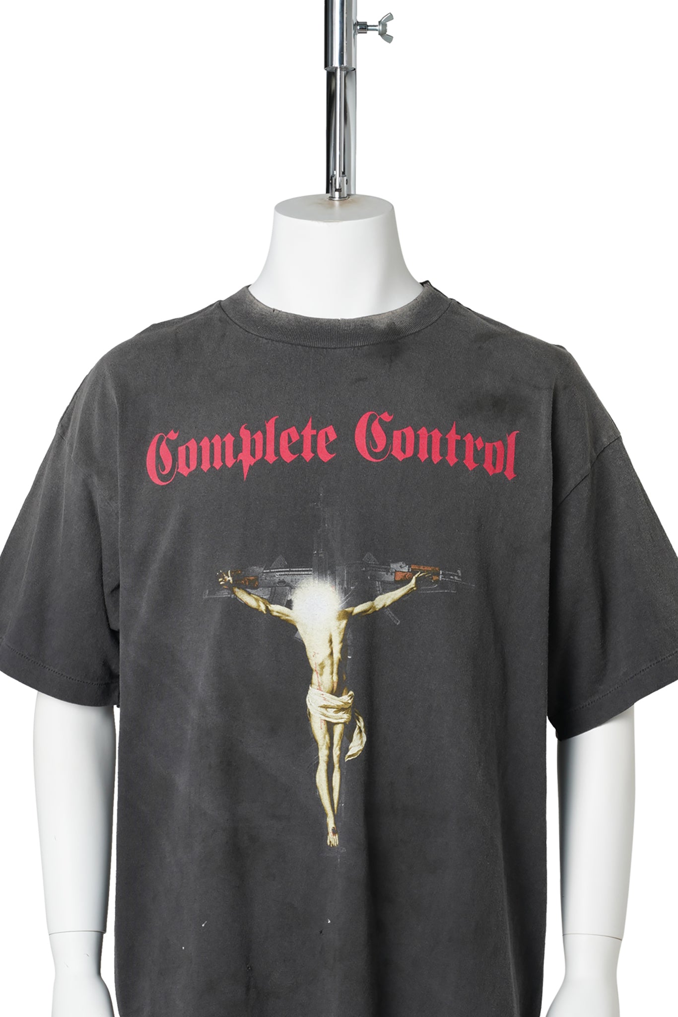 SAINT Mxxxxxx × Kosuke Kawamura KK_SS TEE/COMPLETE CONTRL / BLACK