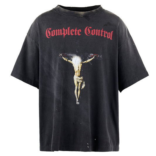 SAINT Mxxxxxx × Kosuke Kawamura KK_SS TEE/COMPLETE CONTRL / BLACK