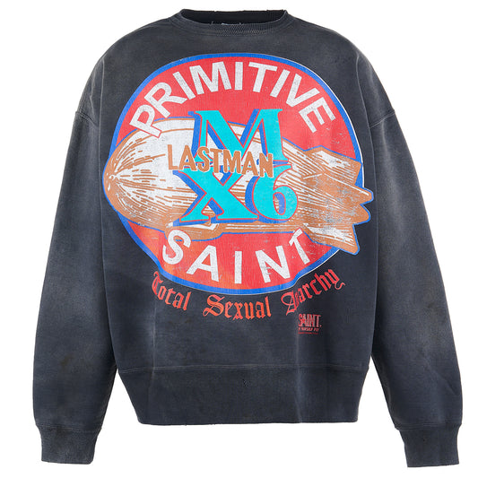 LASTMAN LM CRW N SWEAT/PRIMITIVE / BLACK