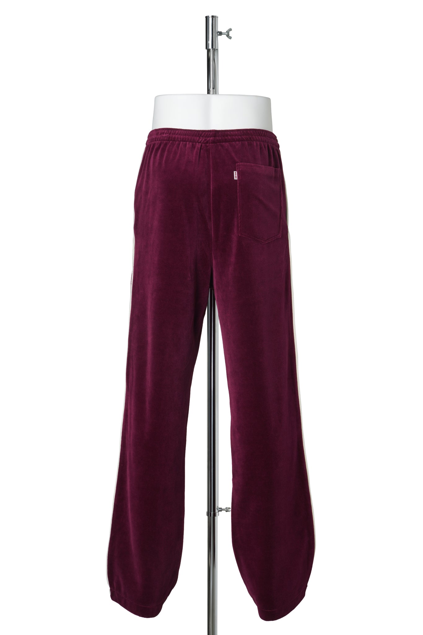 LASTMAN LM TRACK PANTS/VELOUR / BURGUNDY