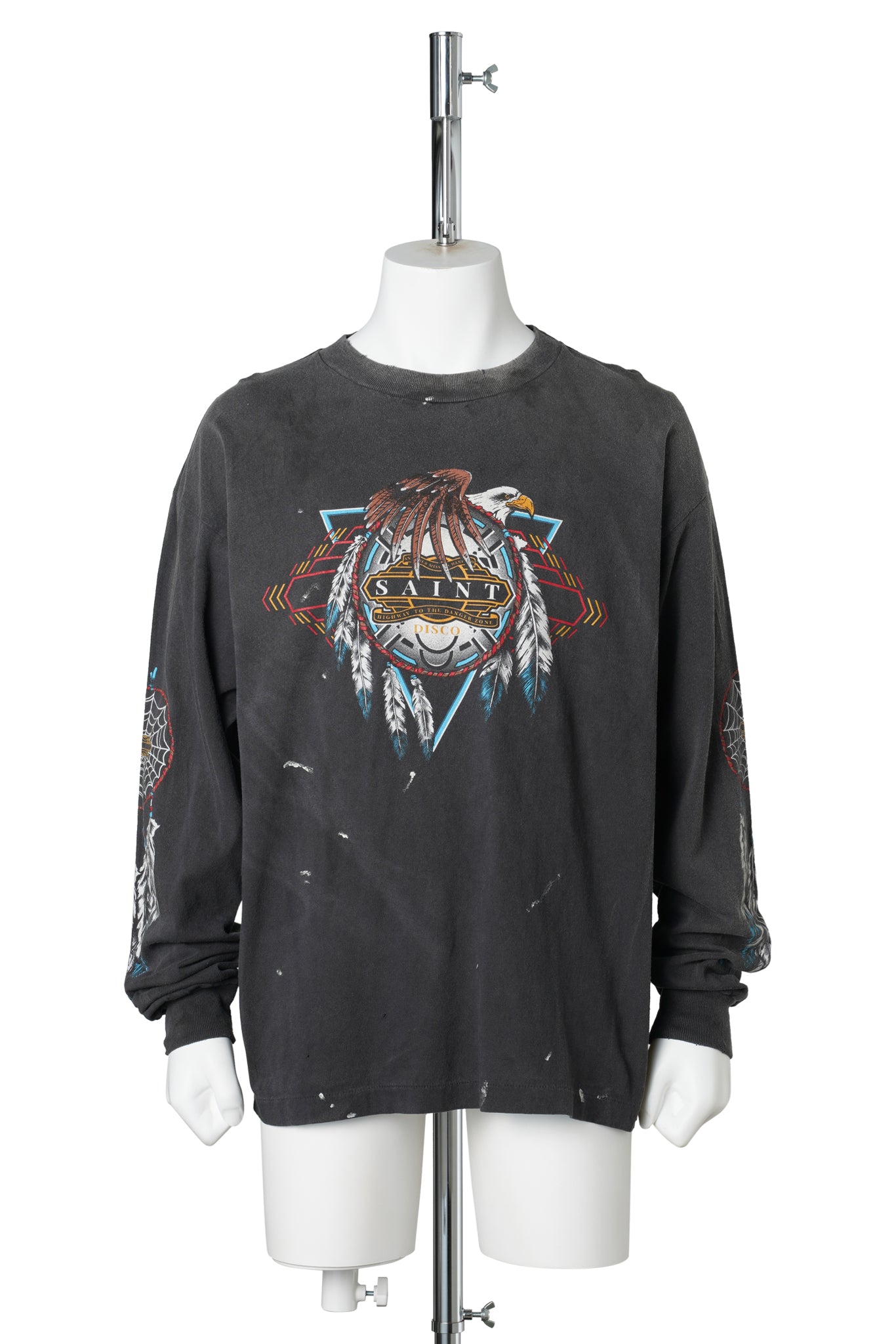 SAINT Mxxxxxx x TEFLON DISCO ML_LS TEE/SAINT DISCO / BLACK
