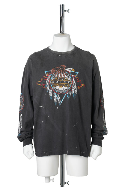 SAINT Mxxxxxx x TEFLON DISCO ML_LS TEE/SAINT DISCO / BLACK