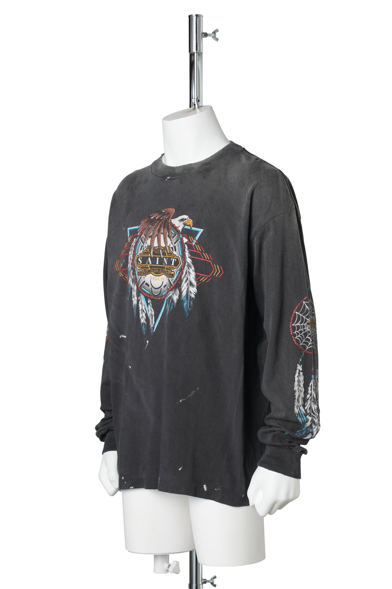 SAINT Mxxxxxx x TEFLON DISCO ML_LS TEE/SAINT DISCO / BLACK