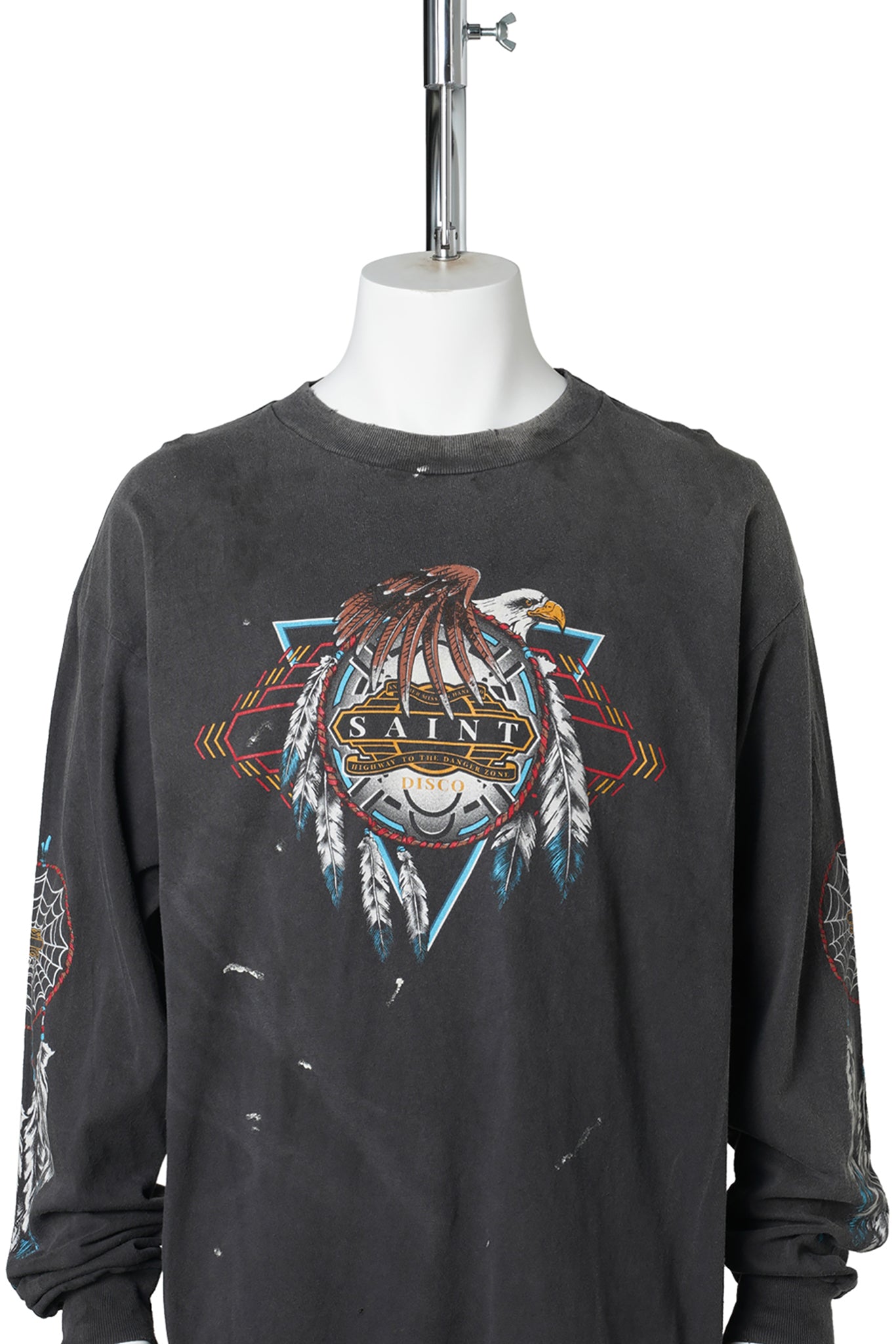 SAINT Mxxxxxx x TEFLON DISCO ML_LS TEE/SAINT DISCO / BLACK