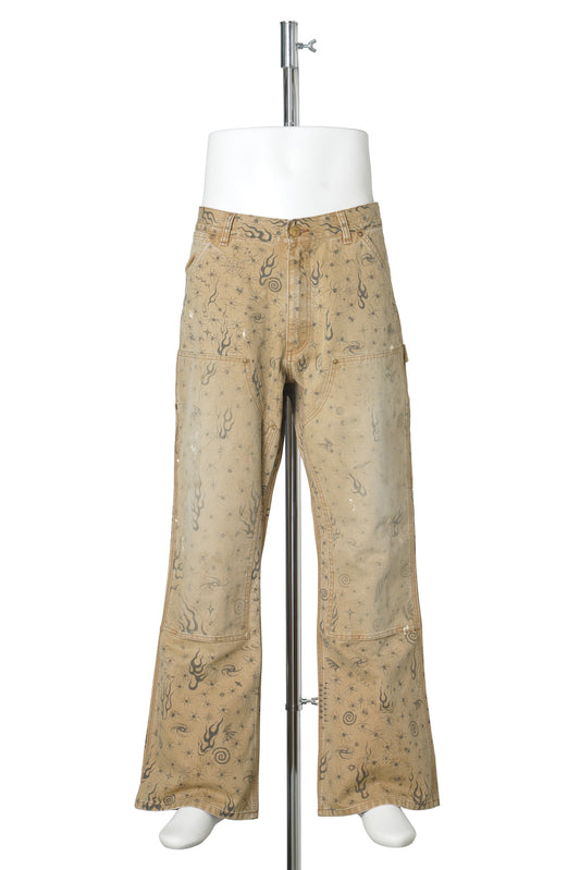 SAINT Mxxxxxx × Dr.Woo DW_DBL KNEE PNTS/Dr. Woo / BEIGE