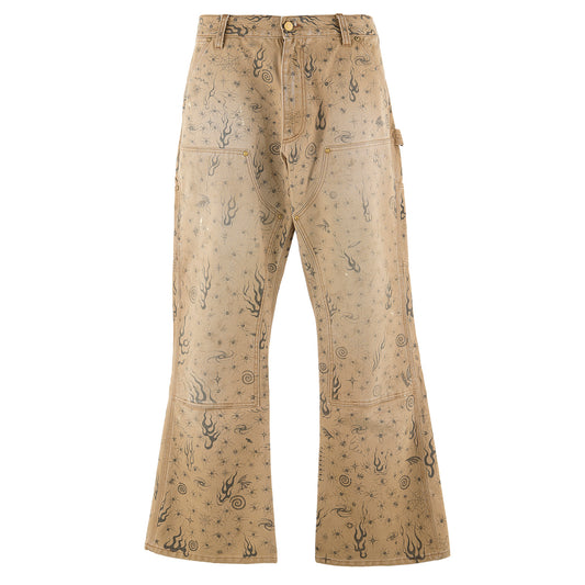 SAINT Mxxxxxx × Dr.Woo DW_DBL KNEE PNTS/Dr. Woo / BEIGE