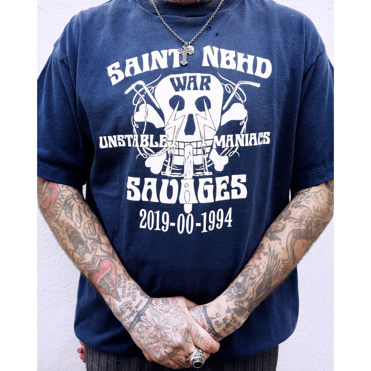 SAINT Mxxxxxx x NEIGHBORHOOD STHD . SS TEE SAINT NBHD / NAVY