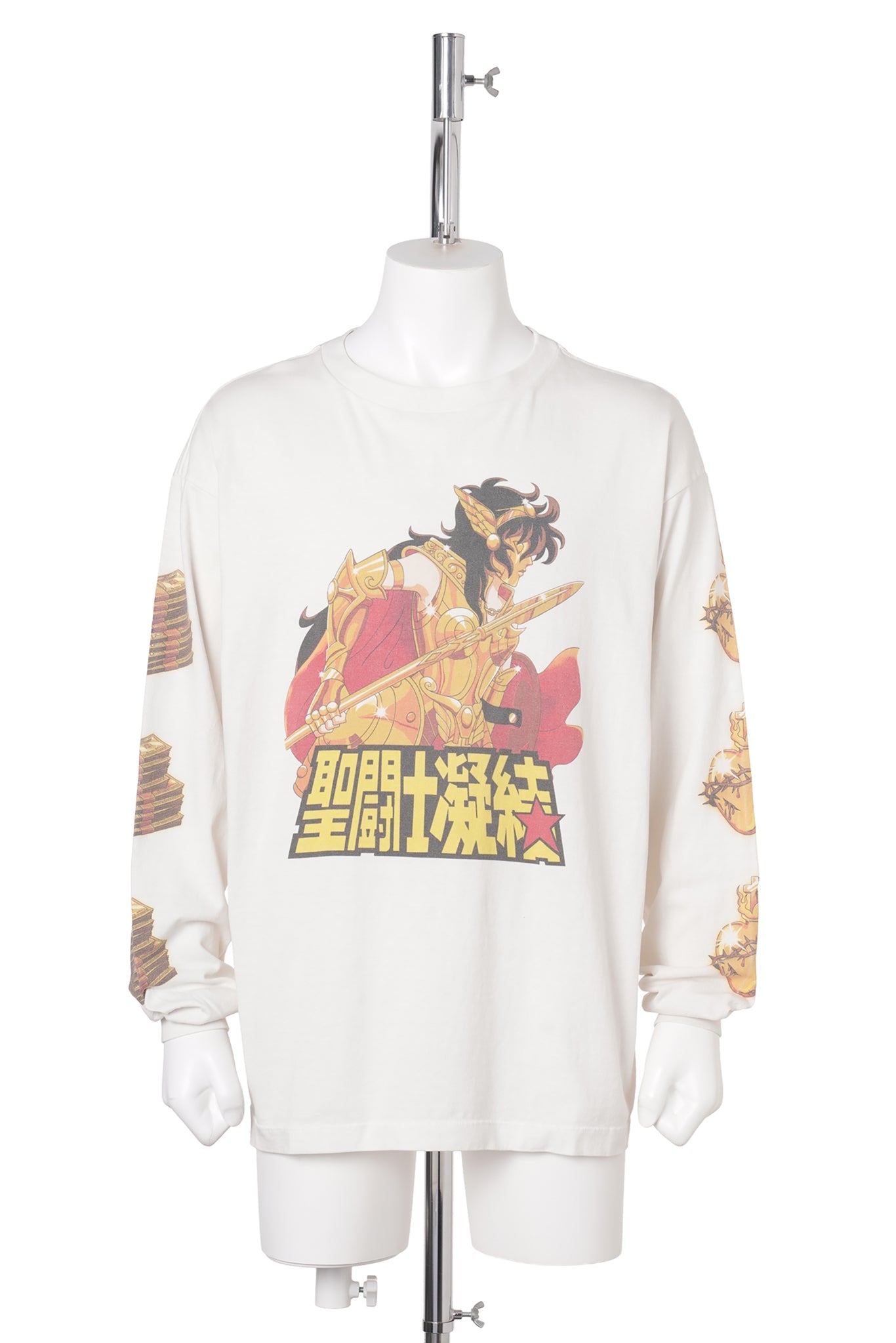 SAINT Mxxxxxx x CLOT CL_LS T-SHIRT/聖闘士 / WHITE