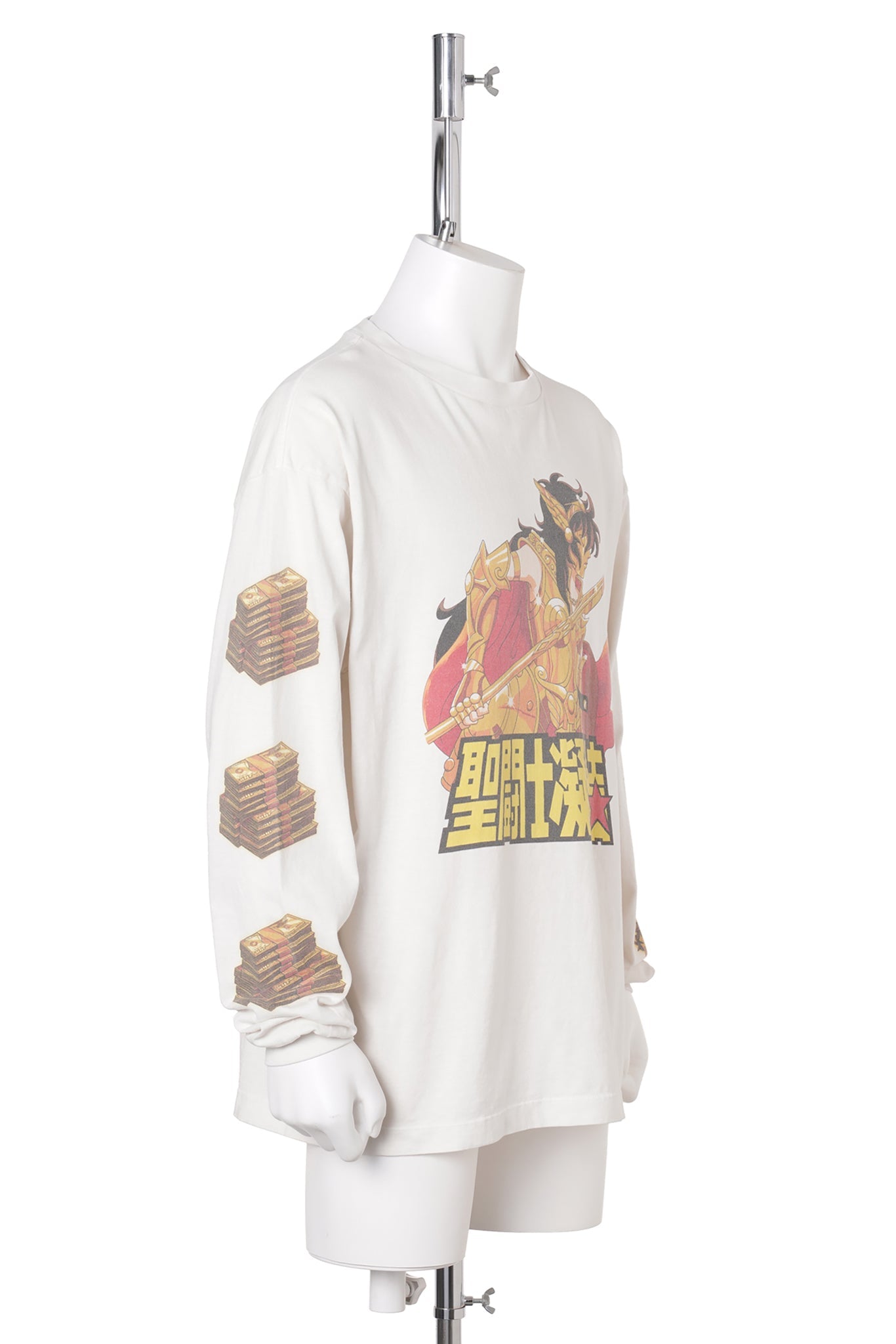 SAINT Mxxxxxx x CLOT CL_LS T-SHIRT/聖闘士 / WHITE