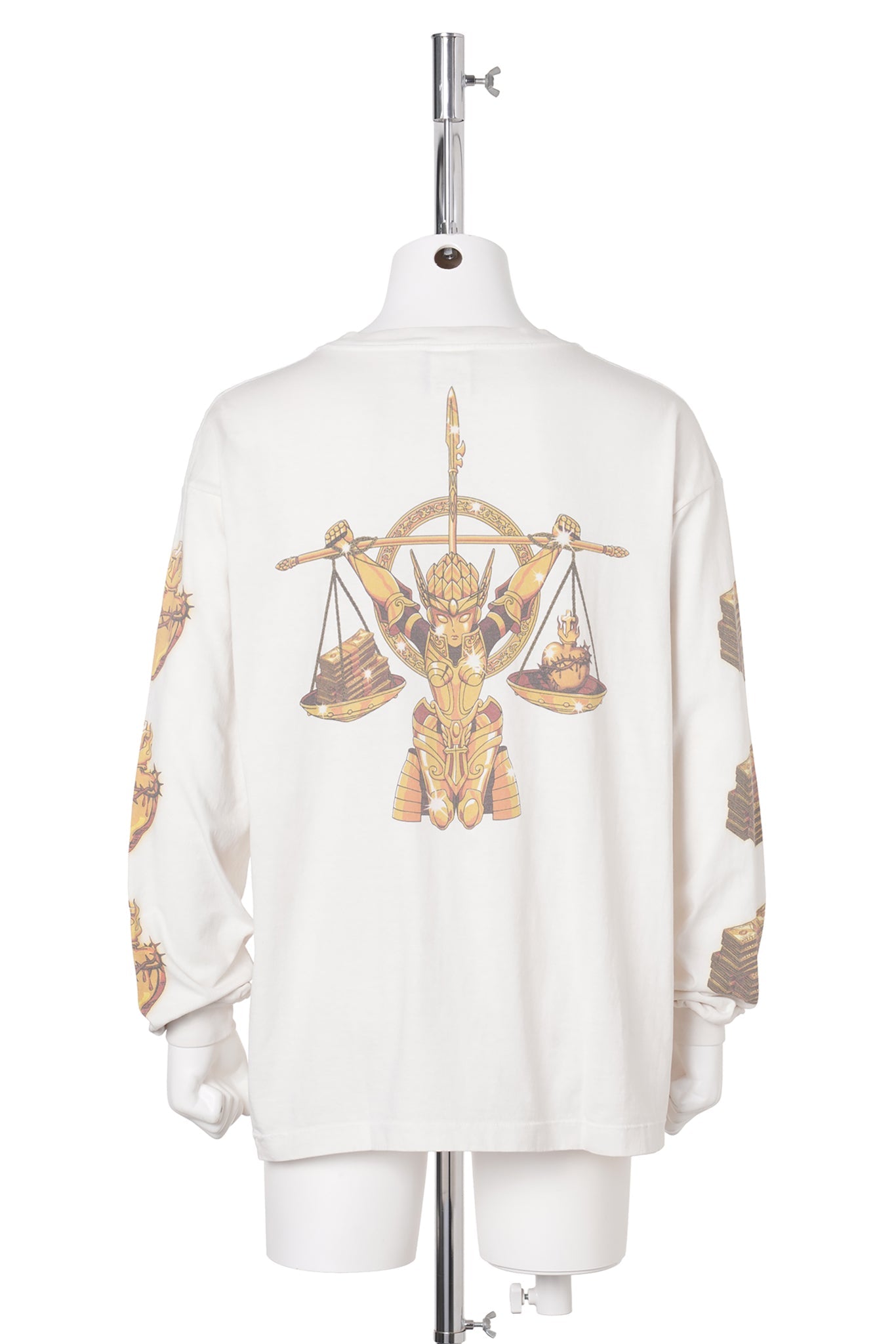 SAINT Mxxxxxx x CLOT CL_LS T-SHIRT/聖闘士 / WHITE