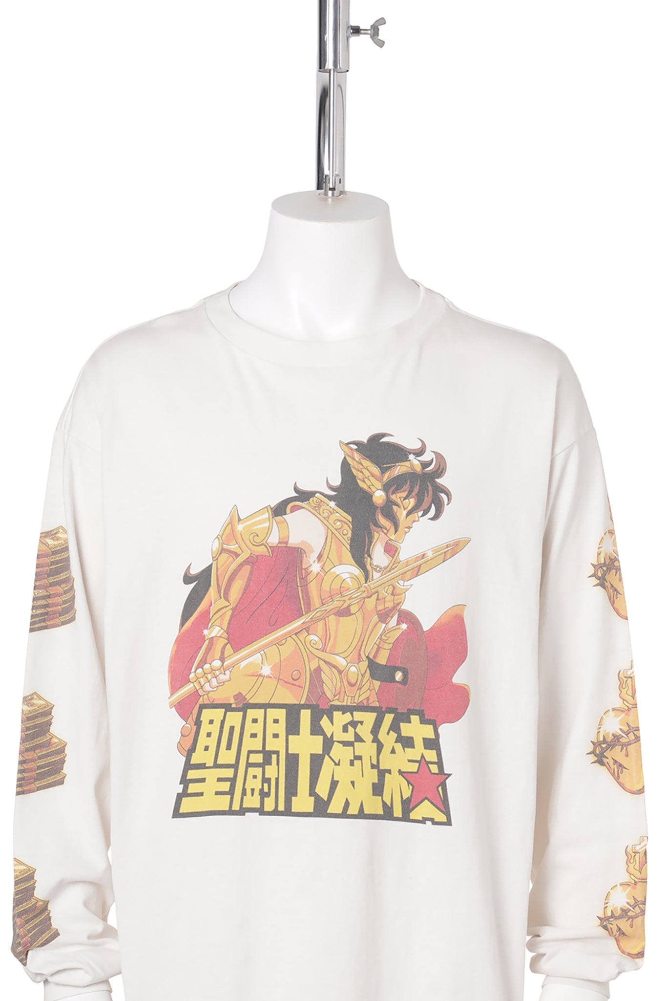 SAINT Mxxxxxx x CLOT CL_LS T-SHIRT/聖闘士 / WHITE