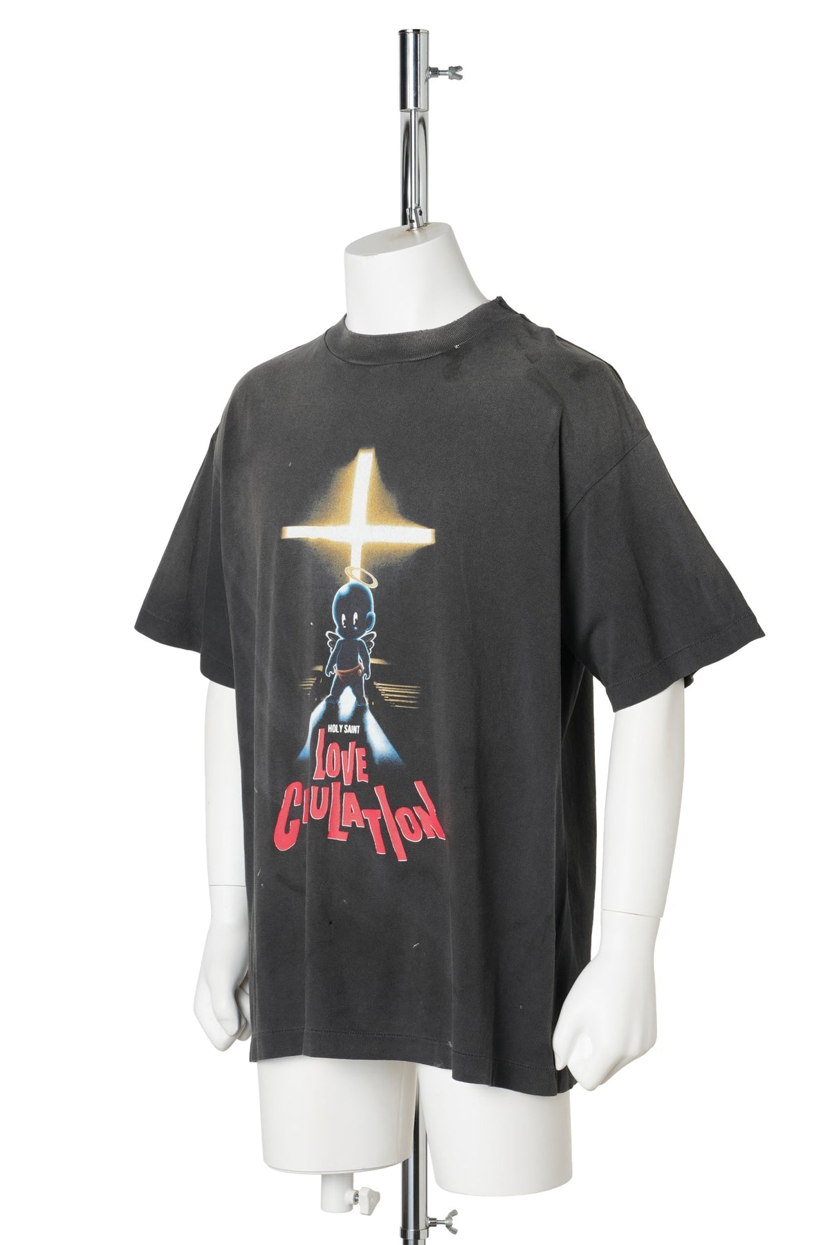 SS T-SHIRT/LOVE CICULATION / BLACK
