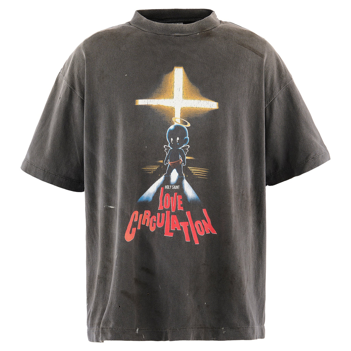 SS T-SHIRT/LOVE CICULATION / BLACK