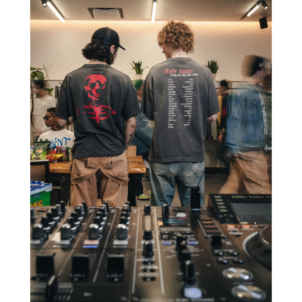 SS T-SHIRT/LOVE CICULATION / BLACK