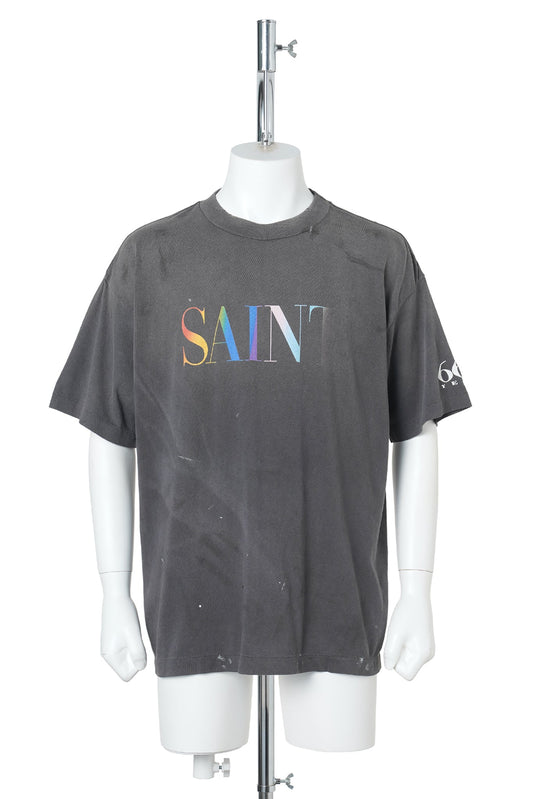 SS T-SHIRT/SAINT / BLACK