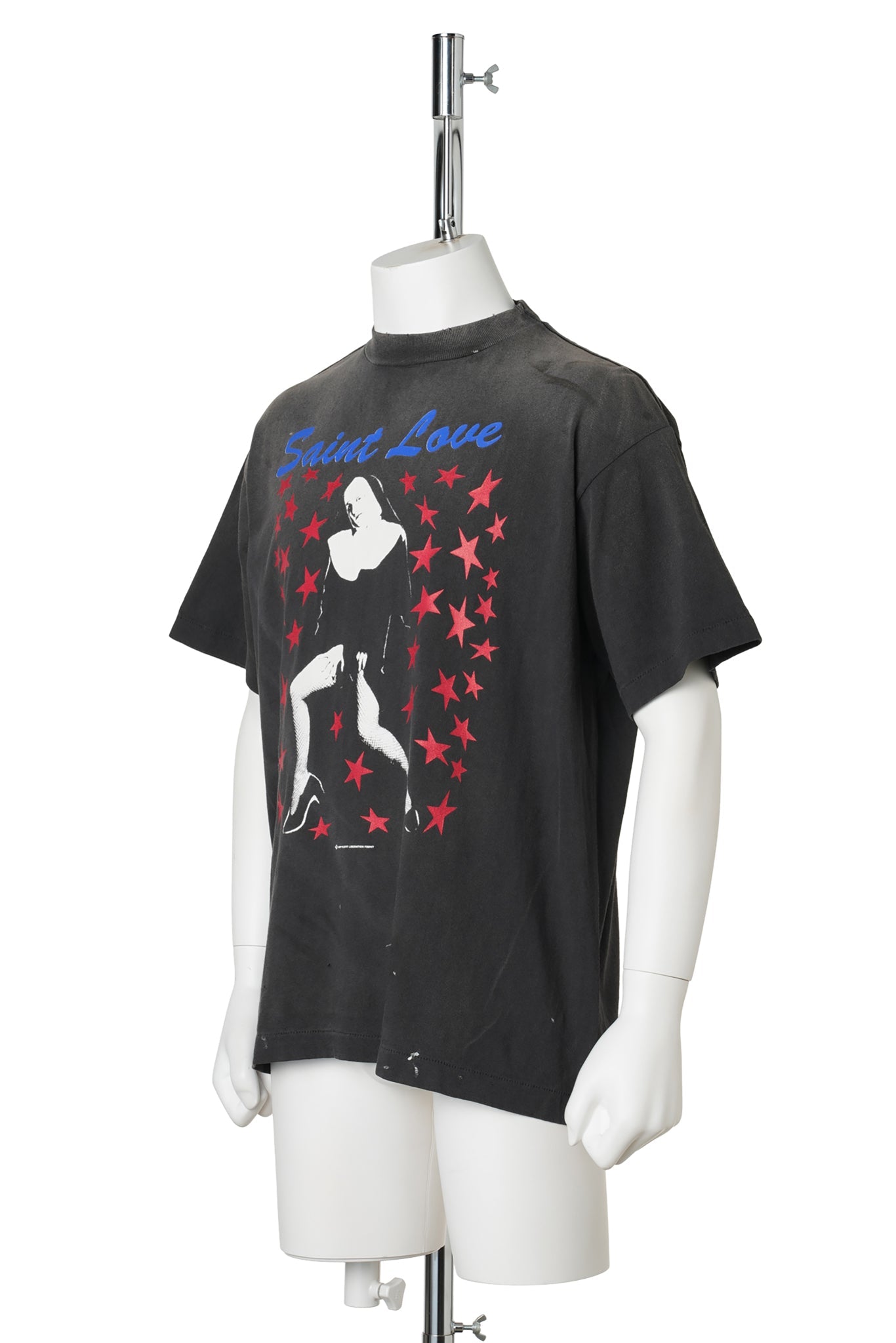 SS T-SHIRT/SAINT LOVE / BLACK