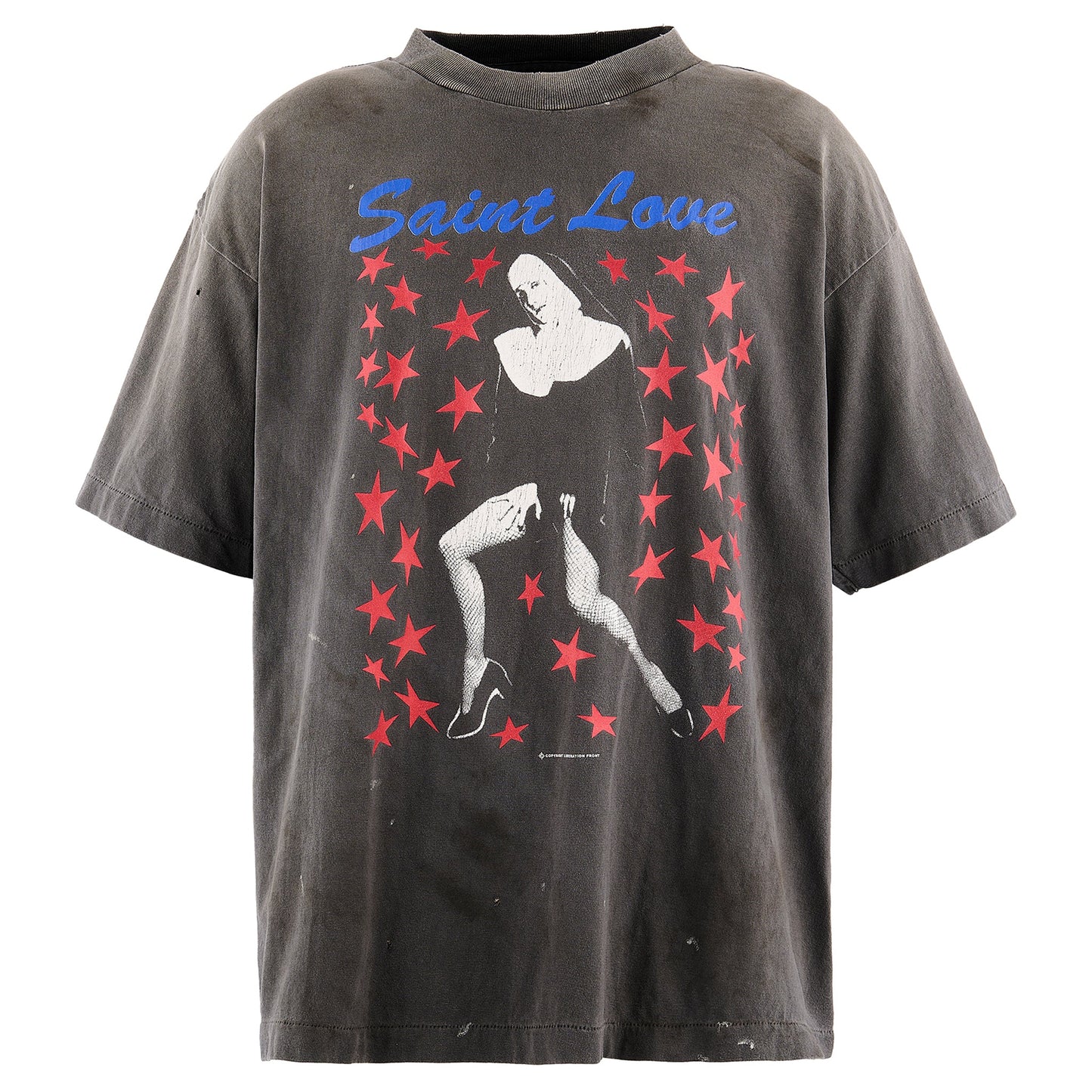 SS T-SHIRT/SAINT LOVE / BLACK