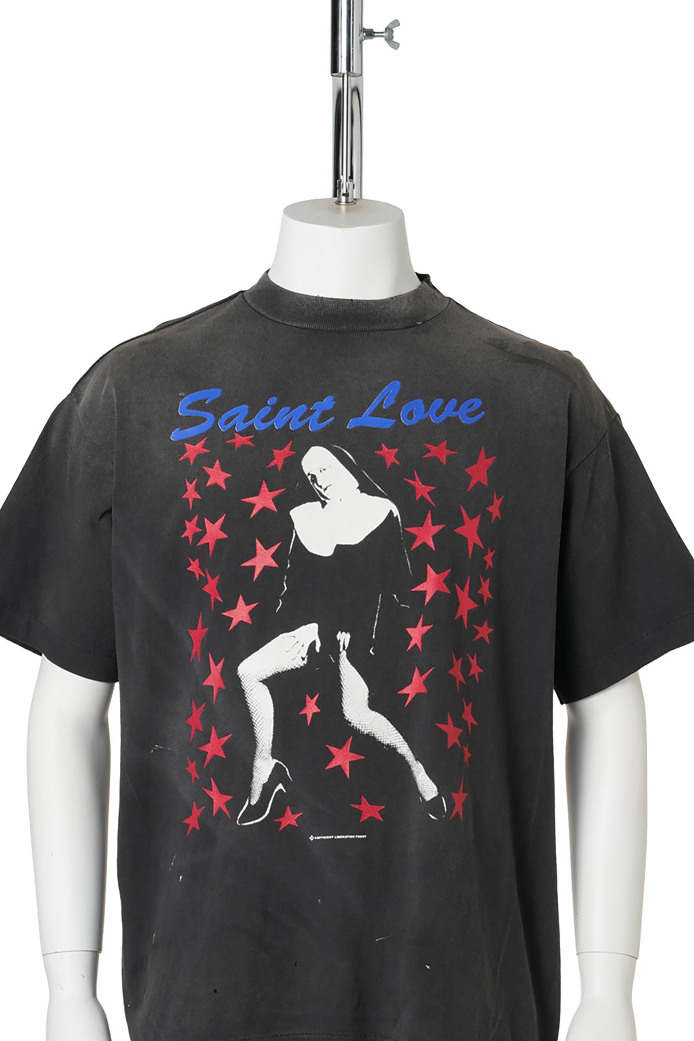 SS T-SHIRT/SAINT LOVE / BLACK
