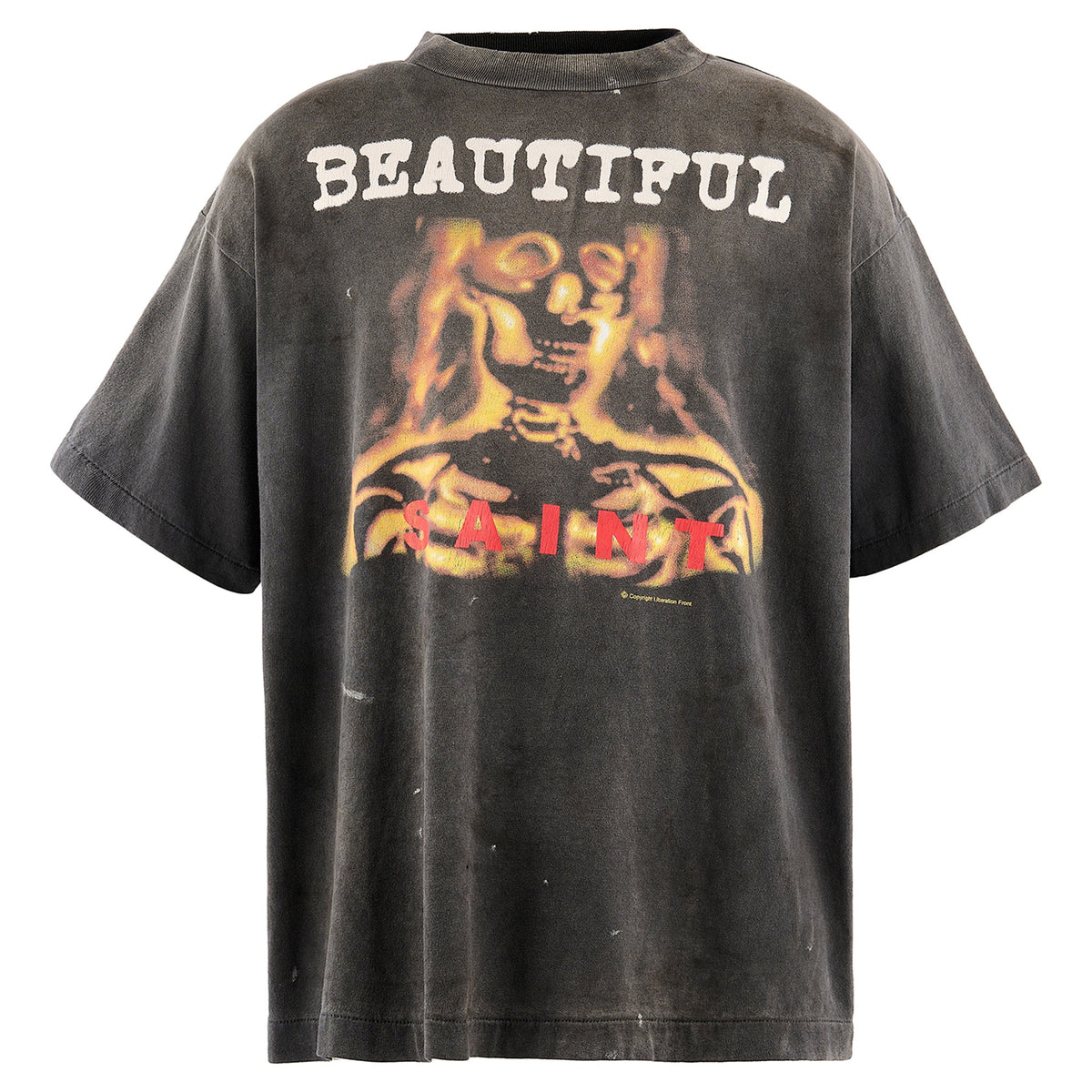 SS T-SHIRT/BEATIFUL / BLACK