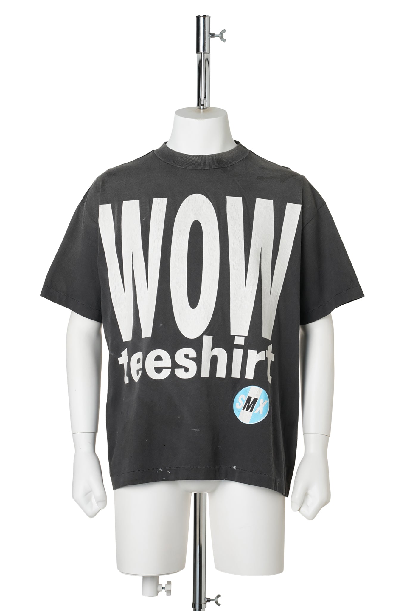 SS T-SHIRT/WOW / BLACK