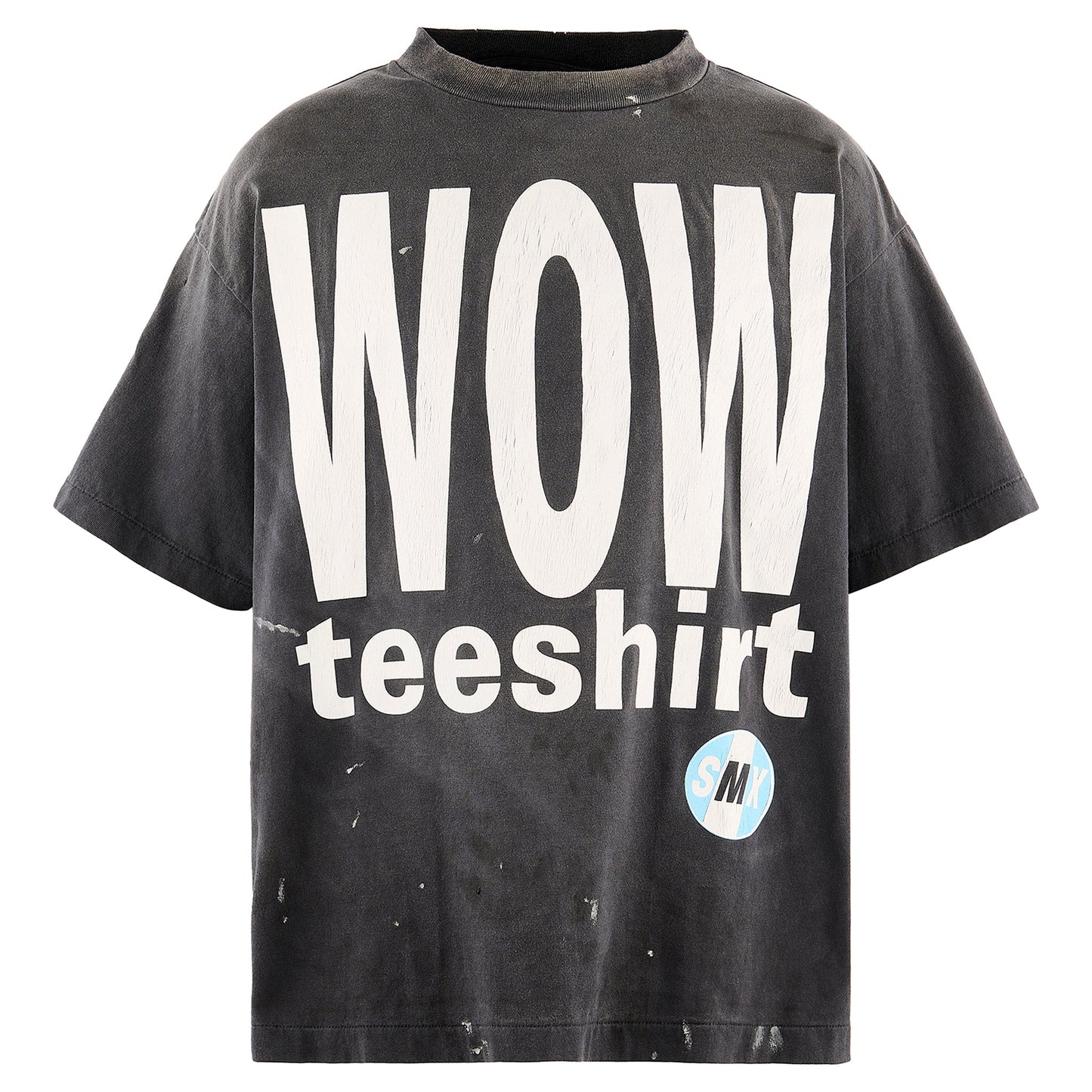 SS T-SHIRT/WOW / BLACK