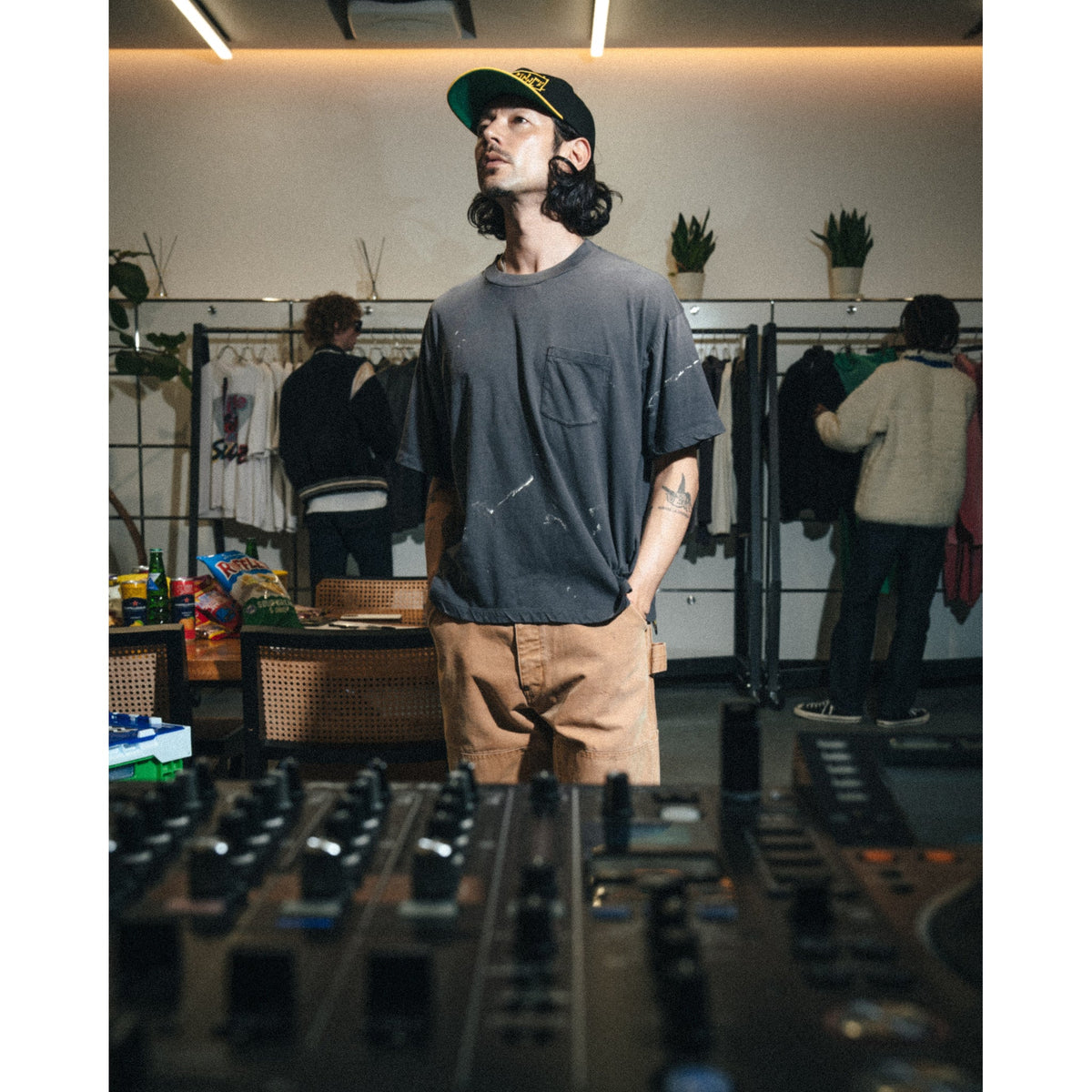 SS T-SHIRT/POCKET / BLACK