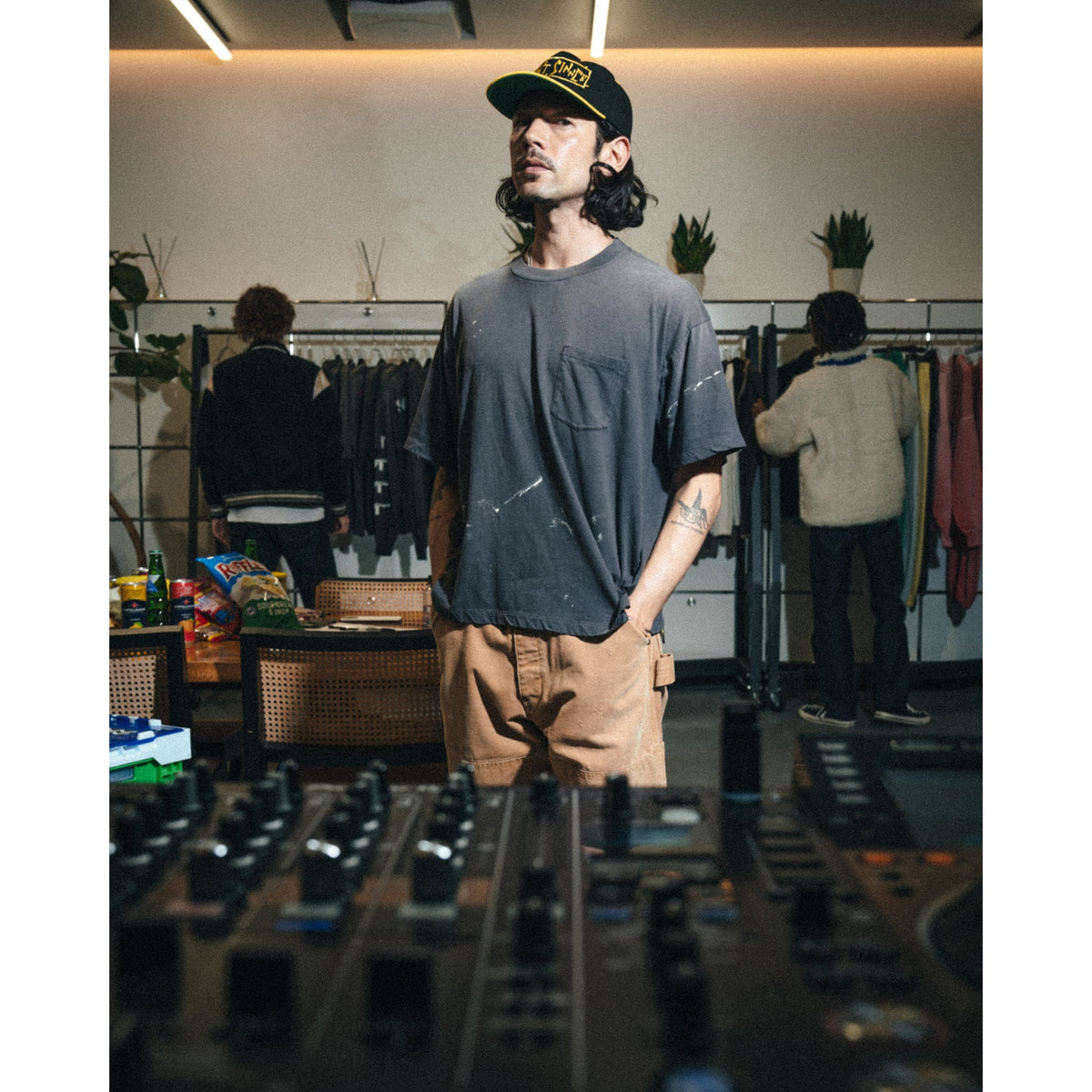 SS T-SHIRT/POCKET / BLACK