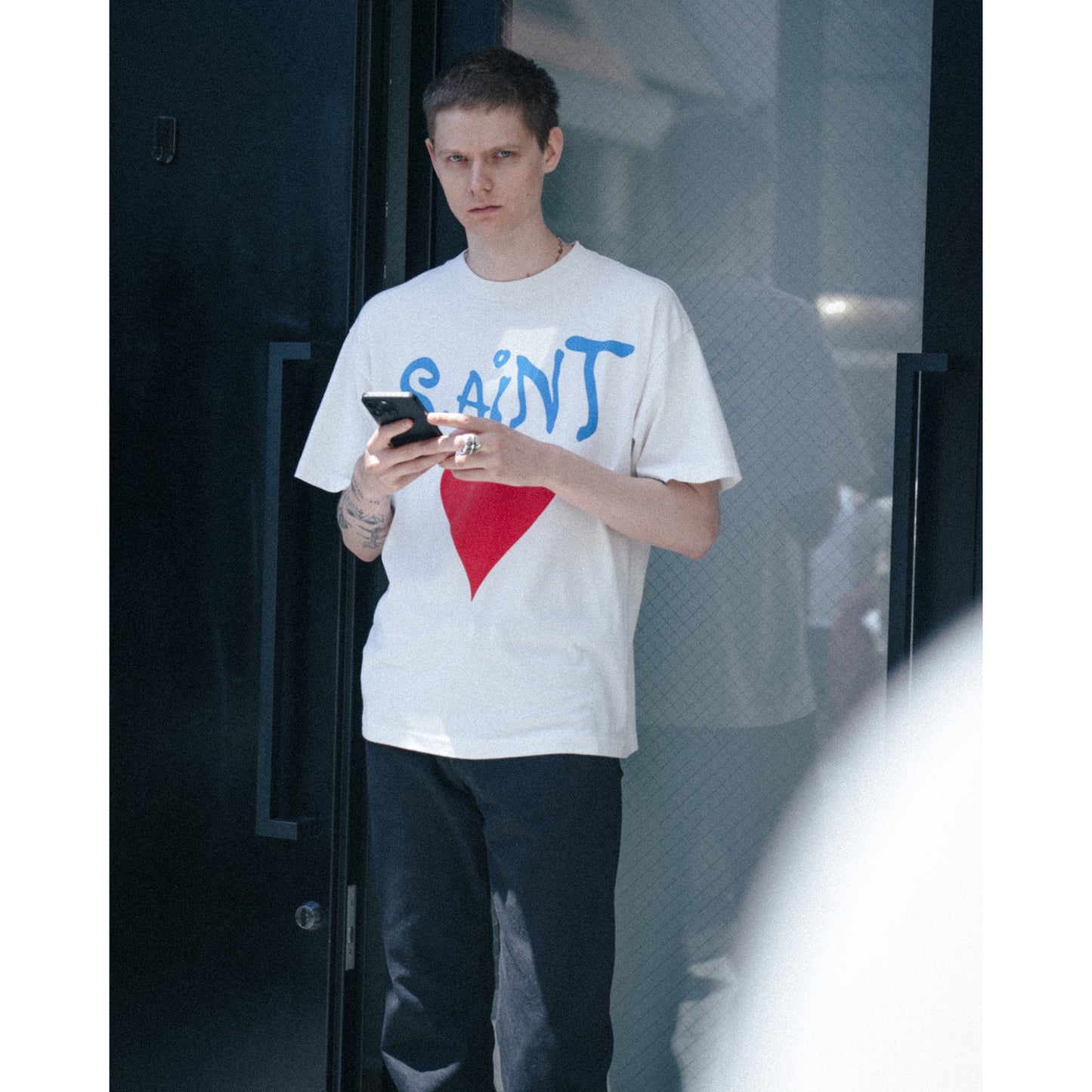 SS T-SHIRT/DEEP / WHITE
