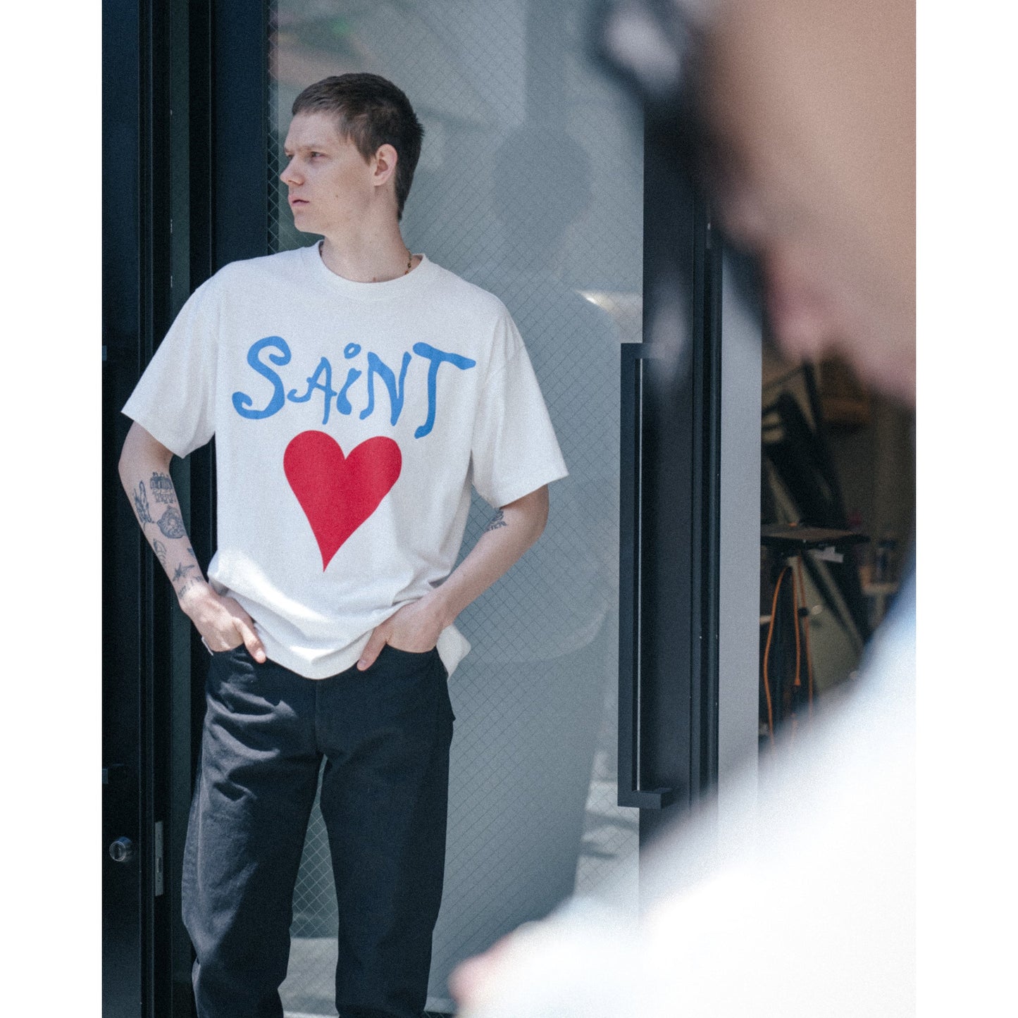SS T-SHIRT/DEEP / WHITE