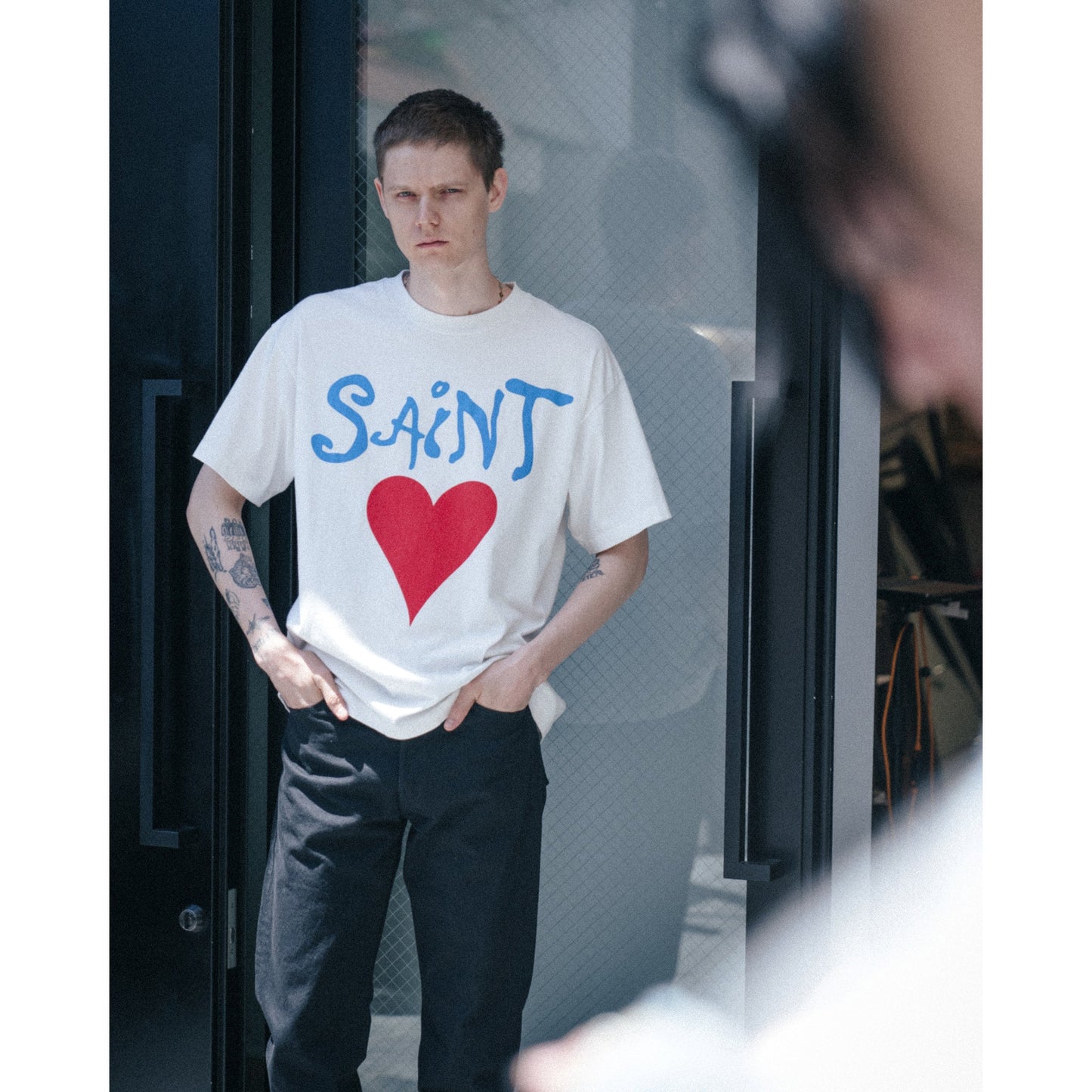 SS T-SHIRT/DEEP / WHITE
