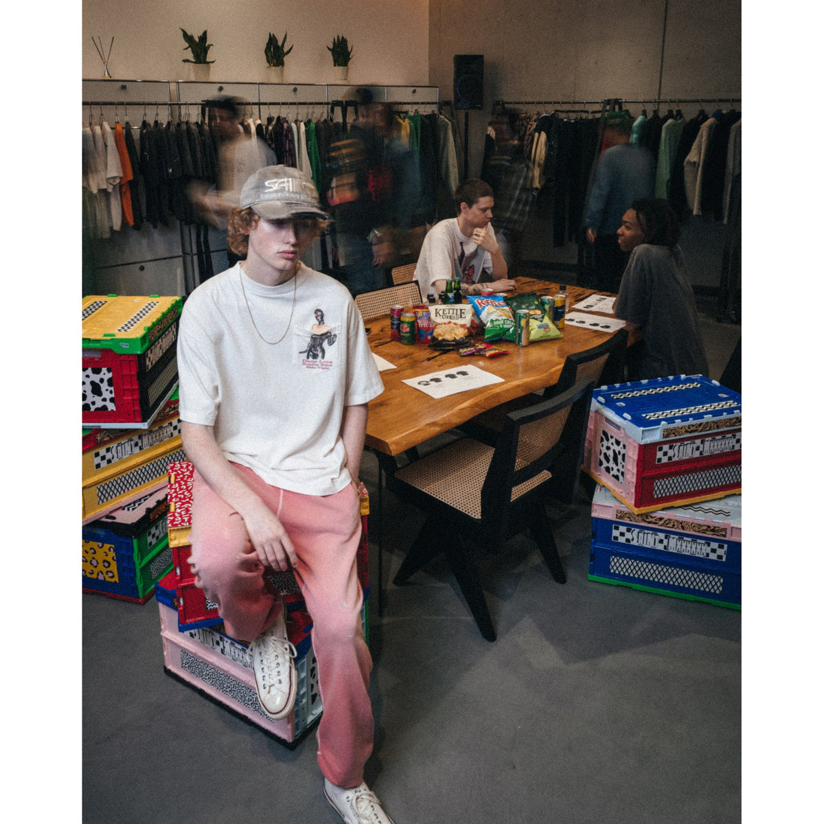 SS T-SHIRT/POCKET / WHITE
