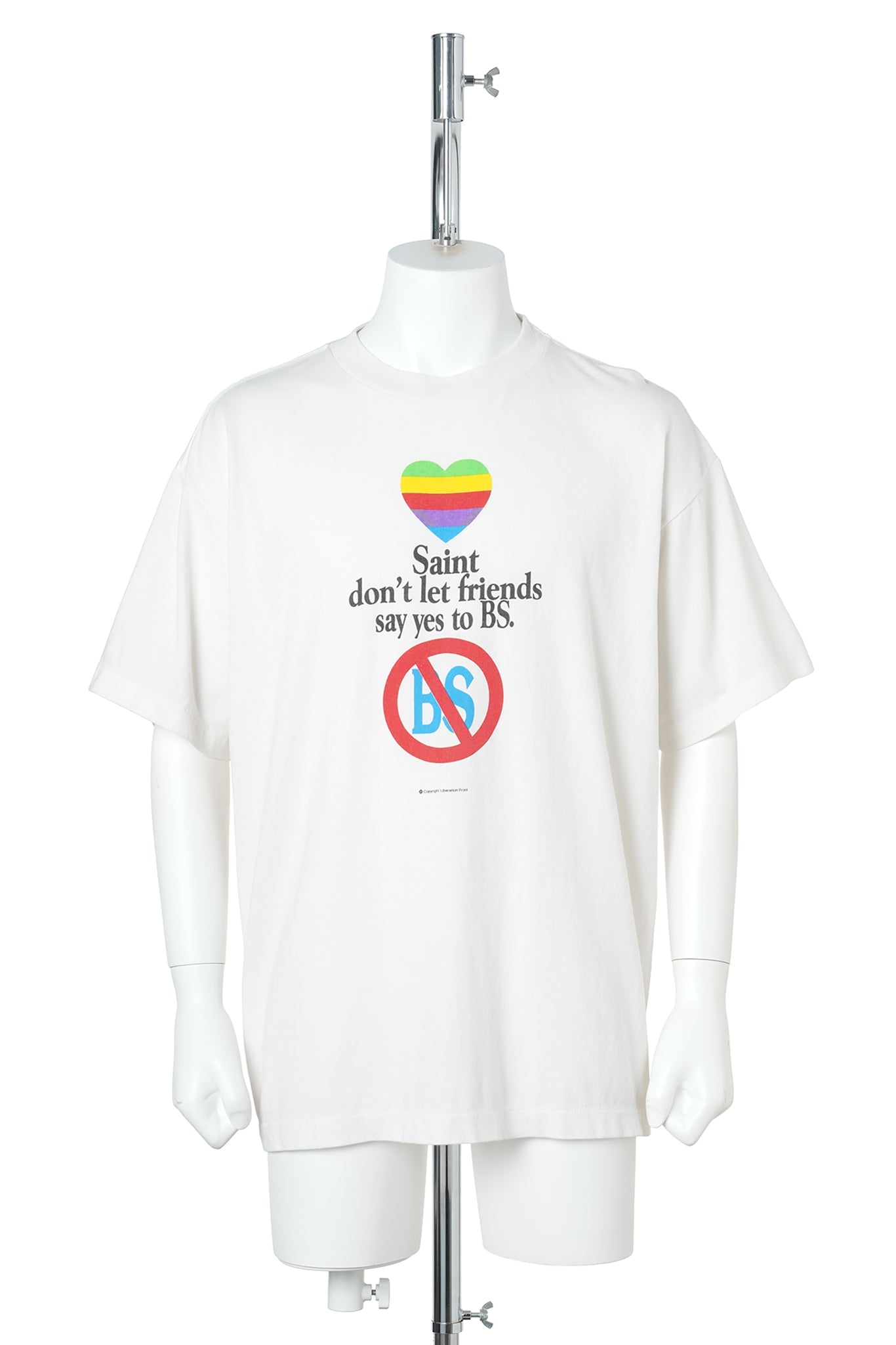 SS T-SHIRT/don't / WHITE