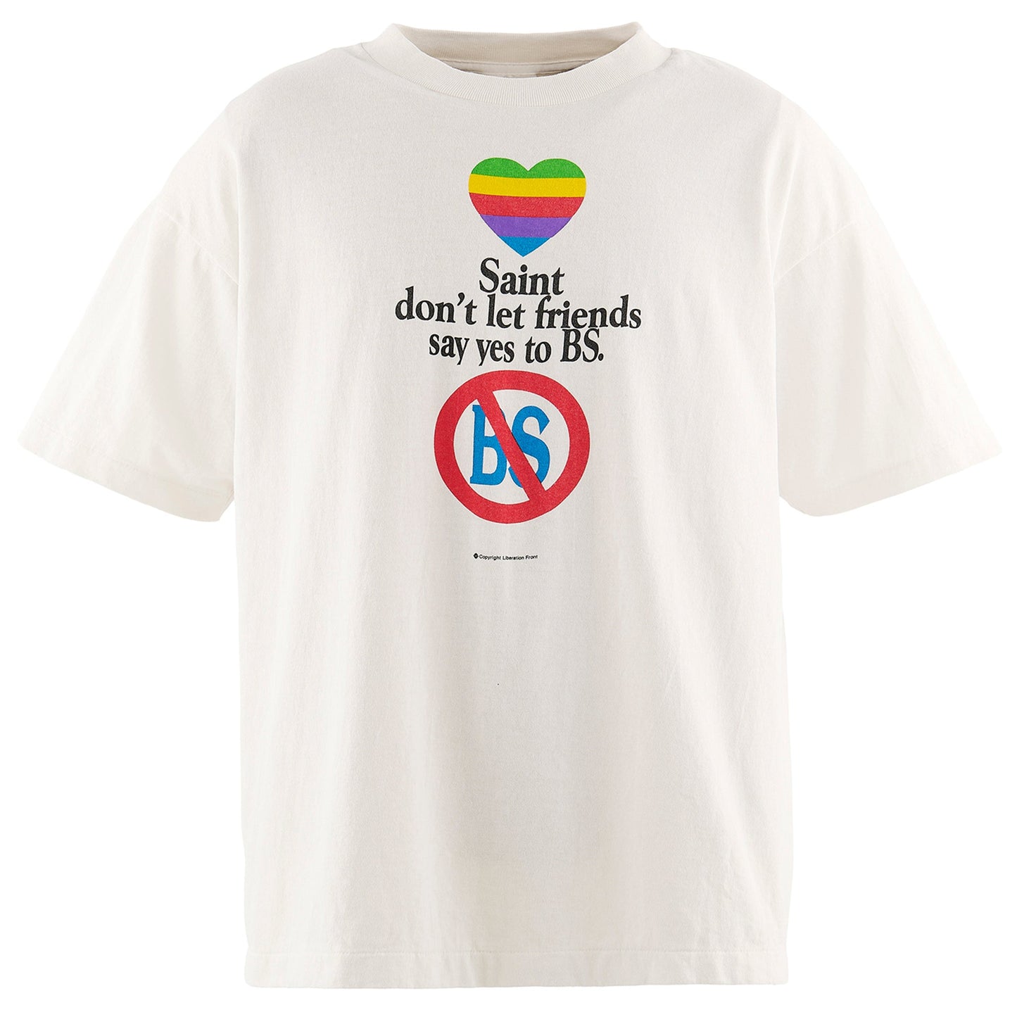 SS T-SHIRT/don't / WHITE