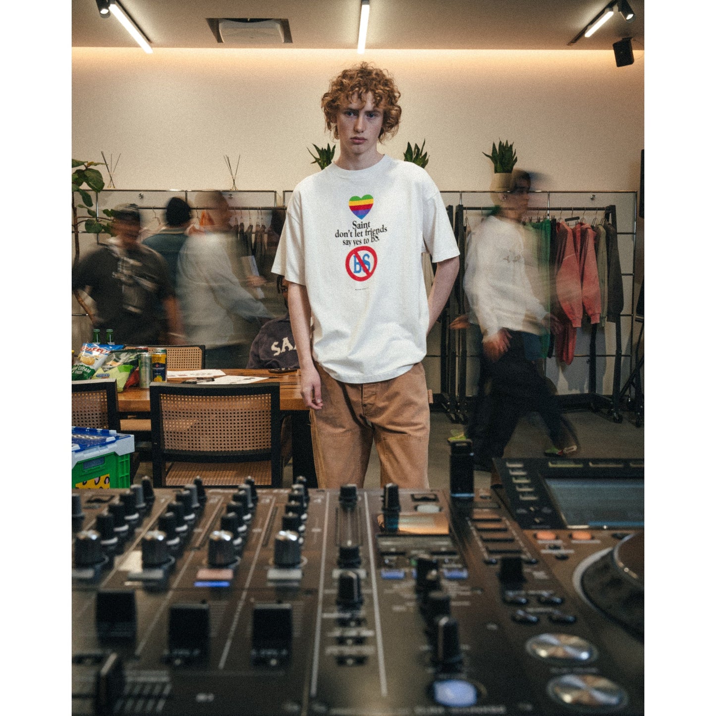 SS T-SHIRT/don't / WHITE