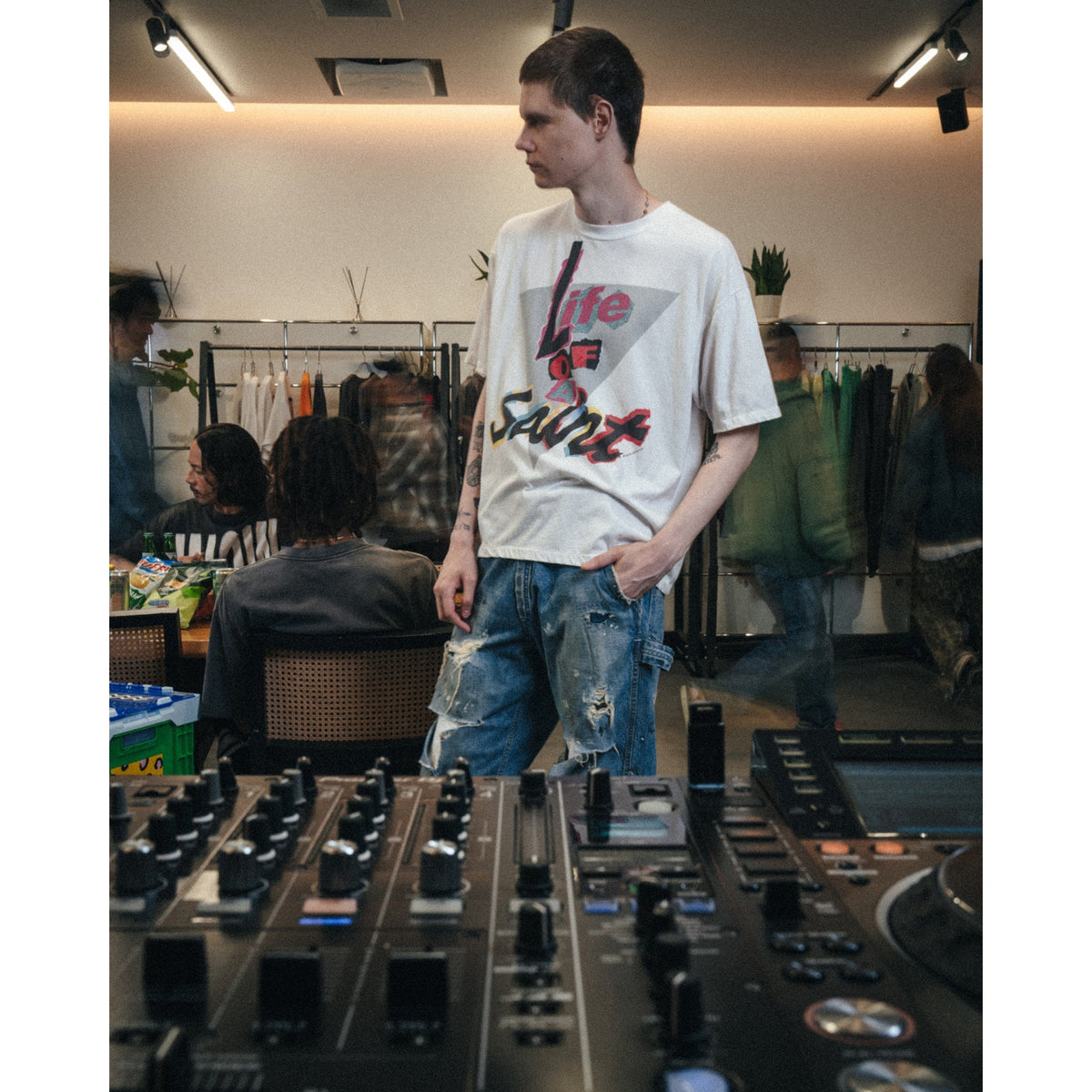 SS T-SHIRT/Life OF A Saint / WHITE