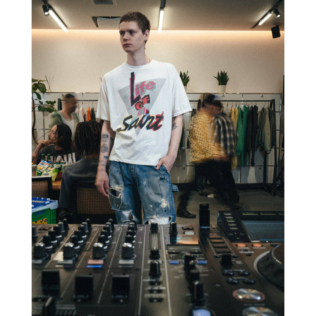 SS T-SHIRT/Life OF A Saint / WHITE