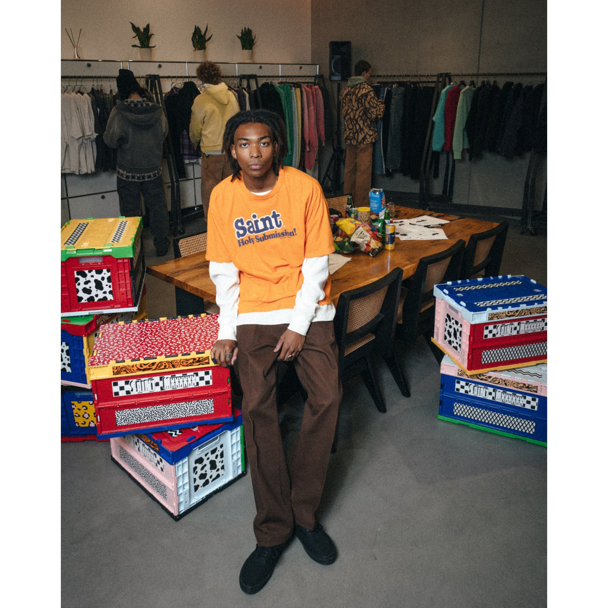 SS T-SHIRT/Holy Submission / ORANGE