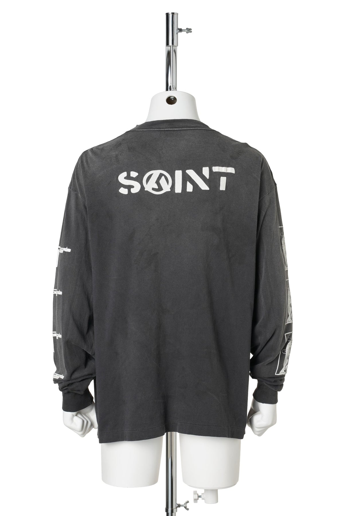 LS T-SHIRT/PEACE / BLACK