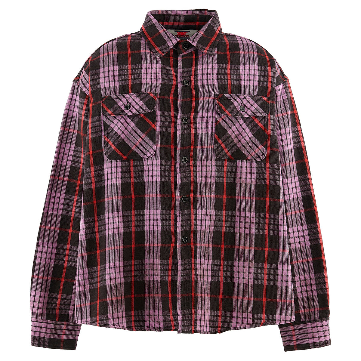 FLANNNEL SHIRT/CHECK / PURPLE