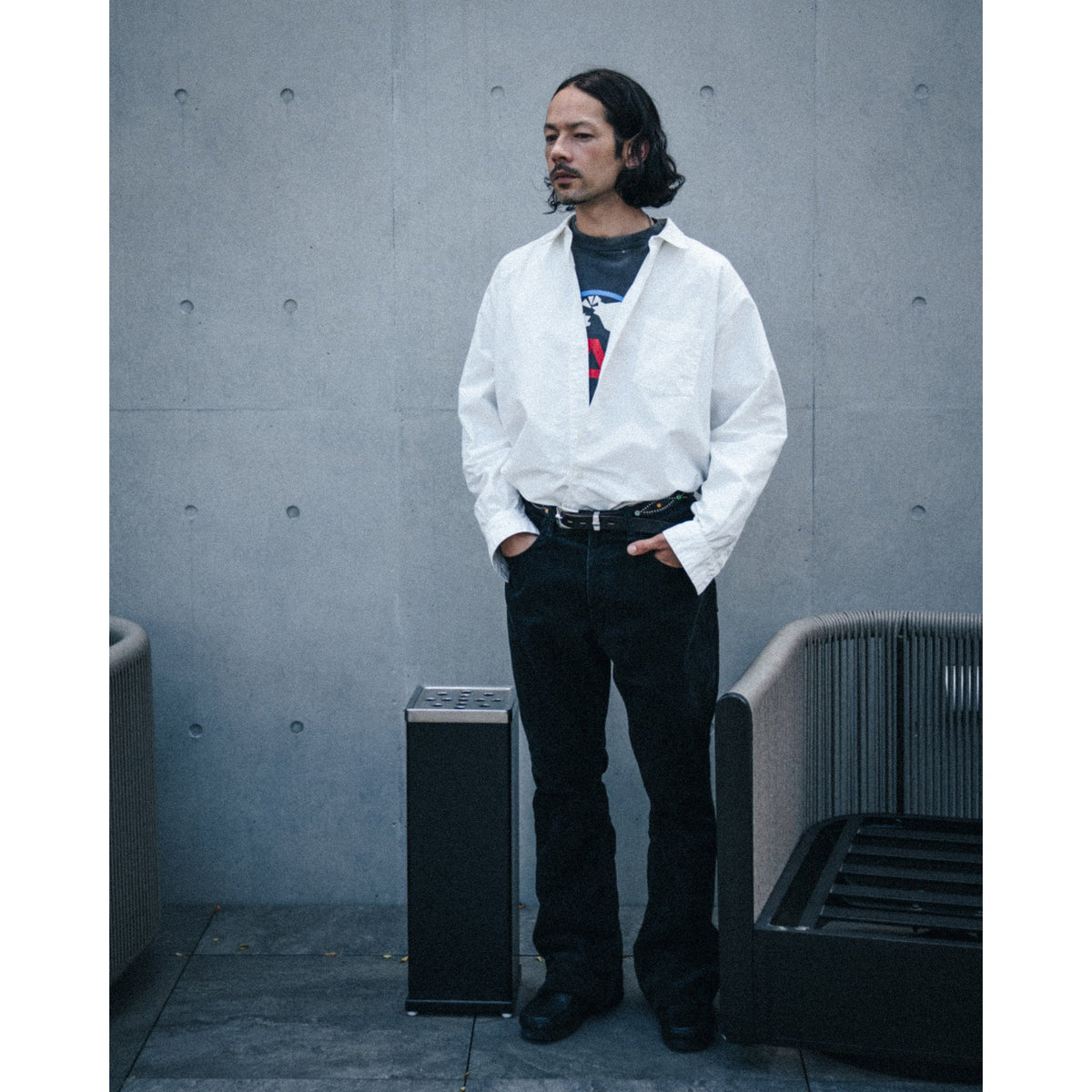 SHIRT/FINERY / WHITE
