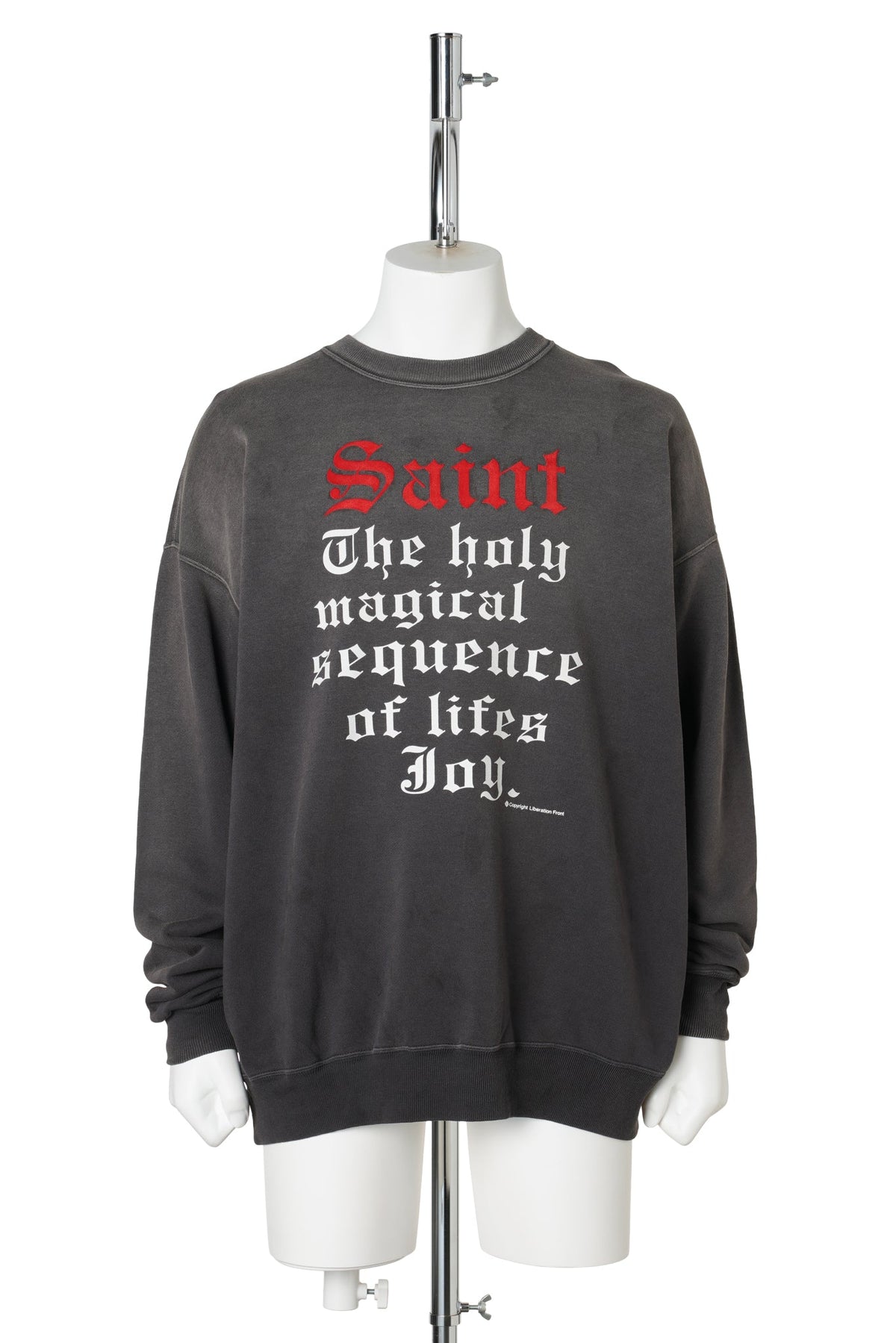 CREW NECK SWEAT/SAINT / BLACK