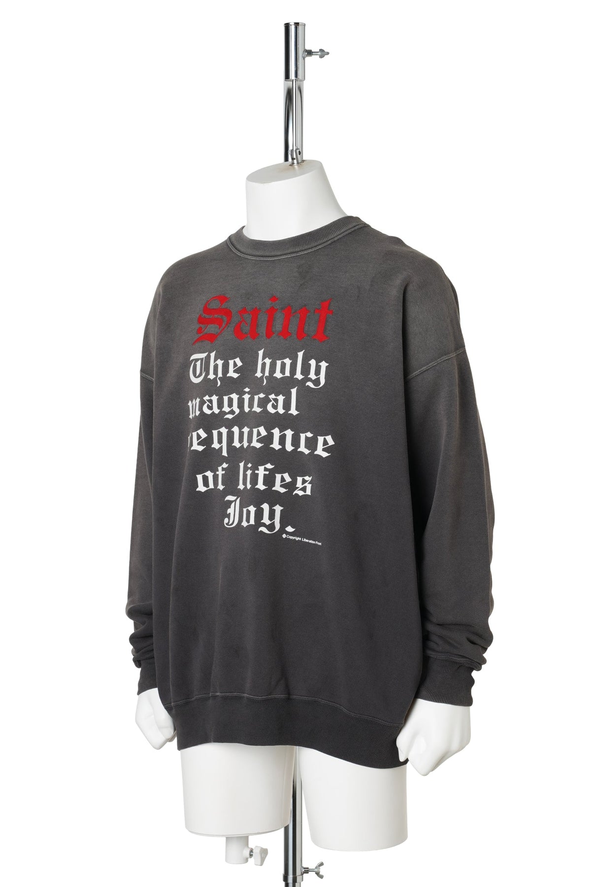 CREW NECK SWEAT/SAINT / BLACK