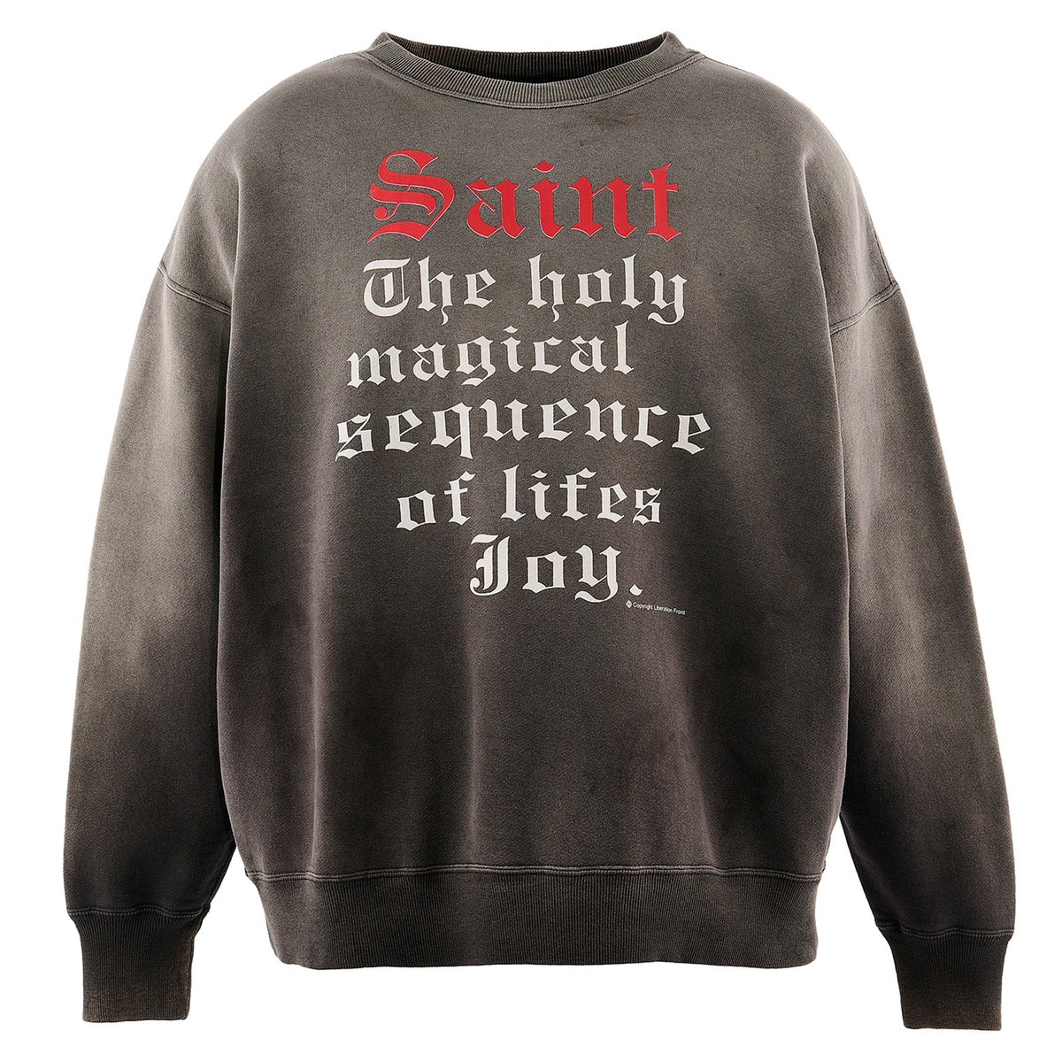 CREW NECK SWEAT/SAINT / BLACK