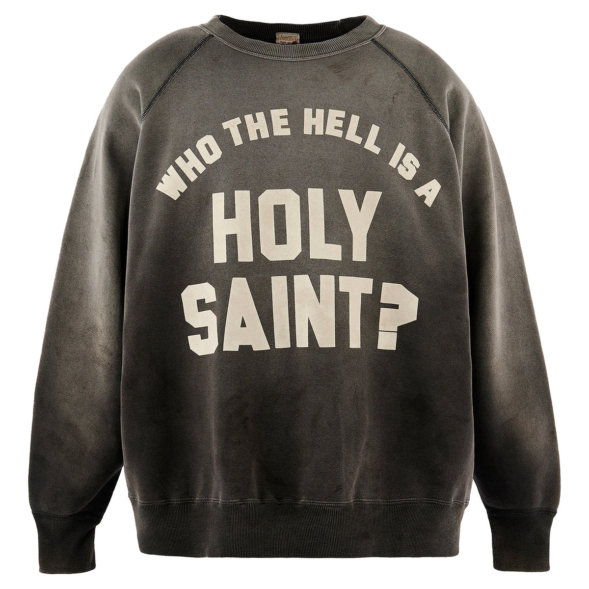 RAGLAN CRW N SWT/HOLY SAINT？ / BLACK