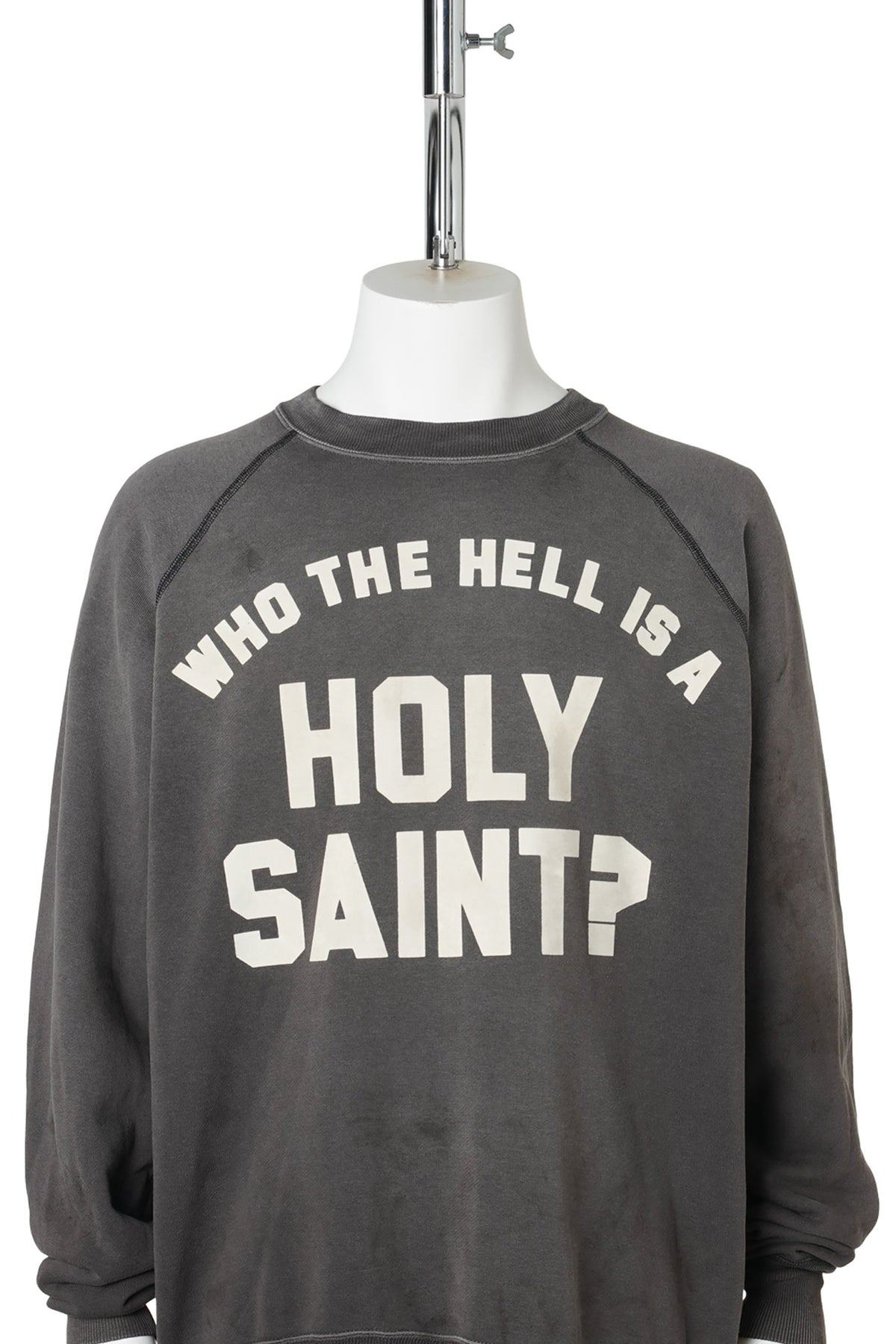RAGLAN CRW N SWT/HOLY SAINT？ / BLACK